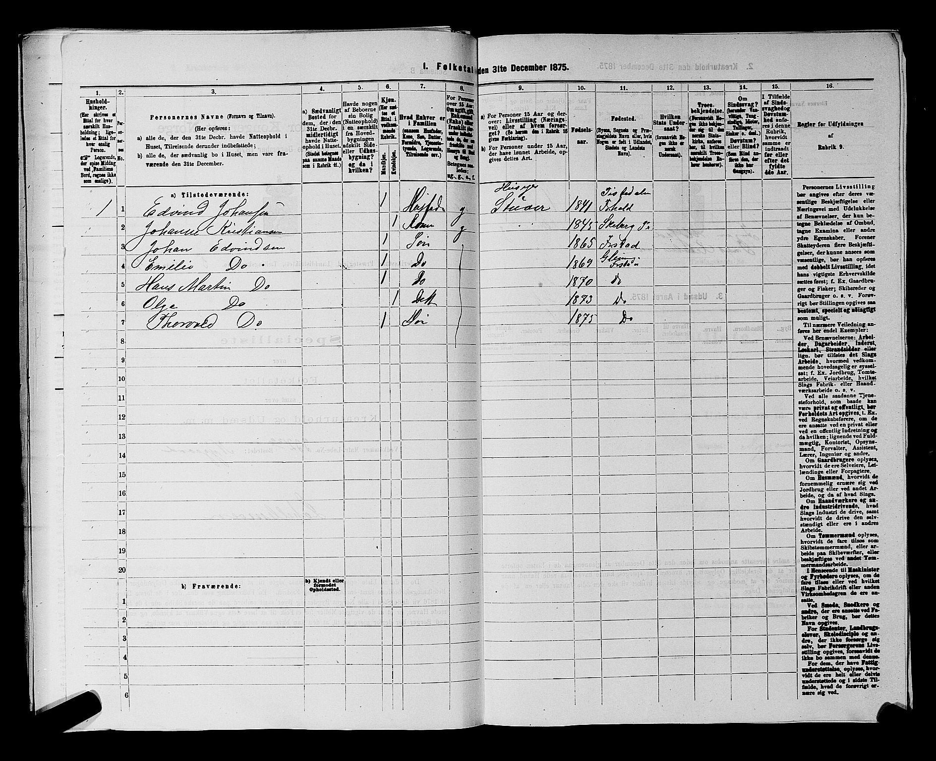 RA, 1875 census for 0132L Fredrikstad/Glemmen, 1875, p. 1104