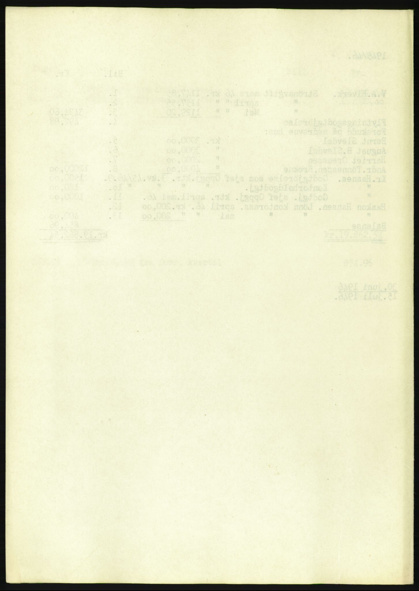 Forsvarsdepartementet, 10. kontor / Oppgjørskontoret, AV/RA-RAFA-1225/D/Db/L0180: Lista oppgjørskontor, 1942-1952, p. 6