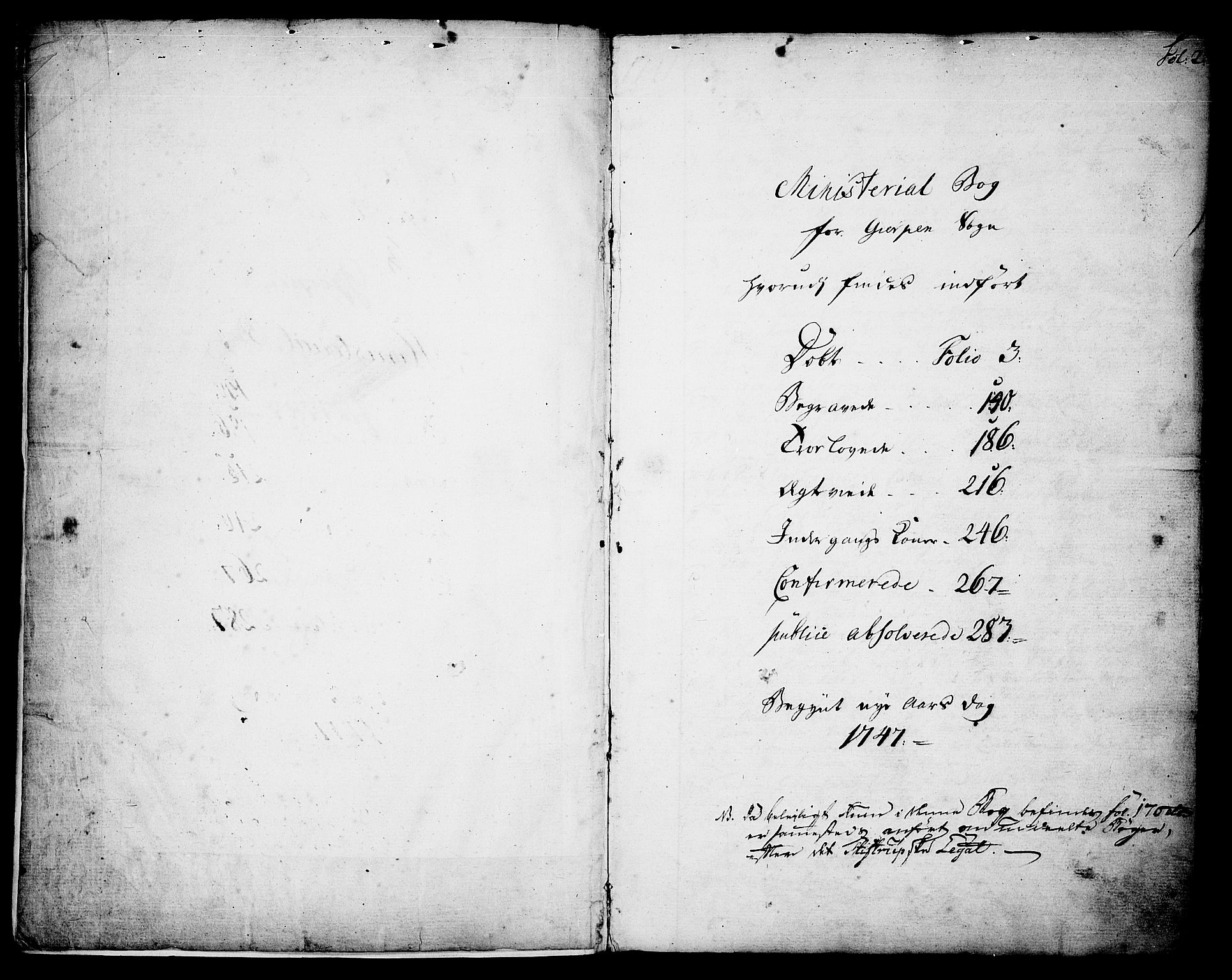 Gjerpen kirkebøker, SAKO/A-265/F/Fa/L0002: Parish register (official) no. I 2, 1747-1795, p. 2