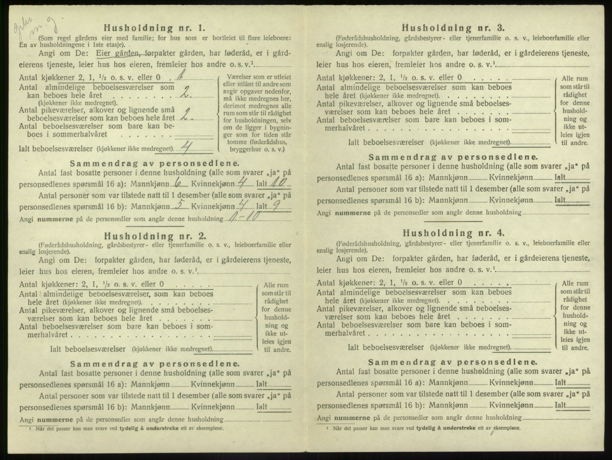 SAB, 1920 census for Naustdal, 1920, p. 154