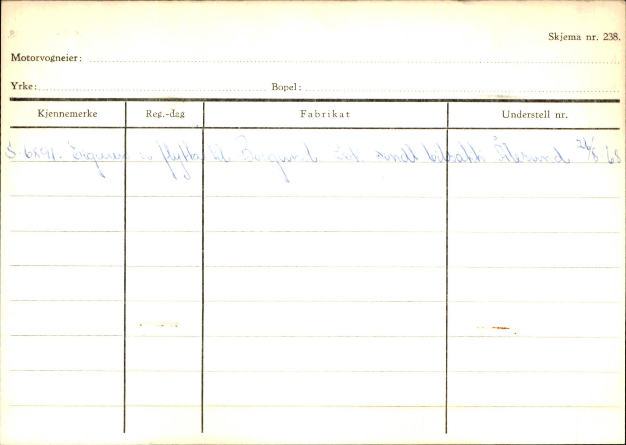 Statens vegvesen, Sogn og Fjordane vegkontor, SAB/A-5301/4/F/L0130: Eigarregister Eid T-Å. Høyanger A-O, 1945-1975, p. 178