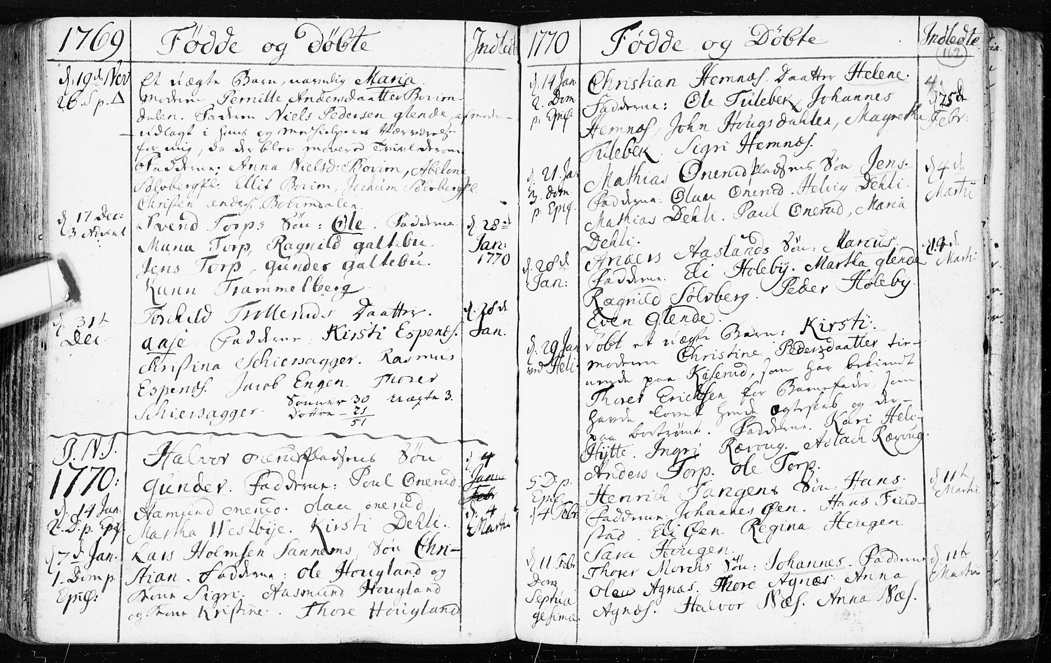 Spydeberg prestekontor Kirkebøker, AV/SAO-A-10924/F/Fa/L0002: Parish register (official) no. I 2, 1739-1780, p. 162