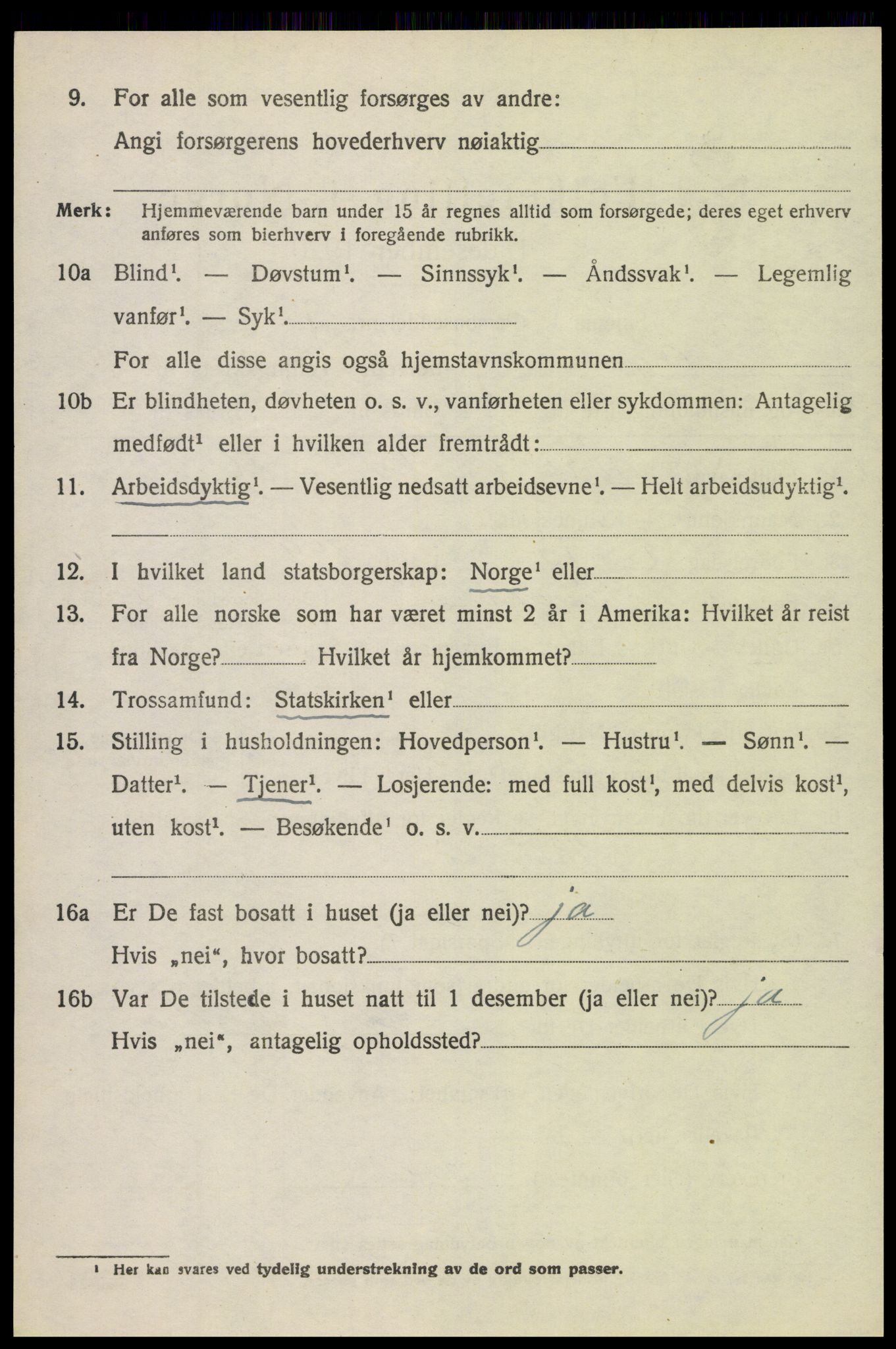 SAH, 1920 census for Øyer, 1920, p. 3288