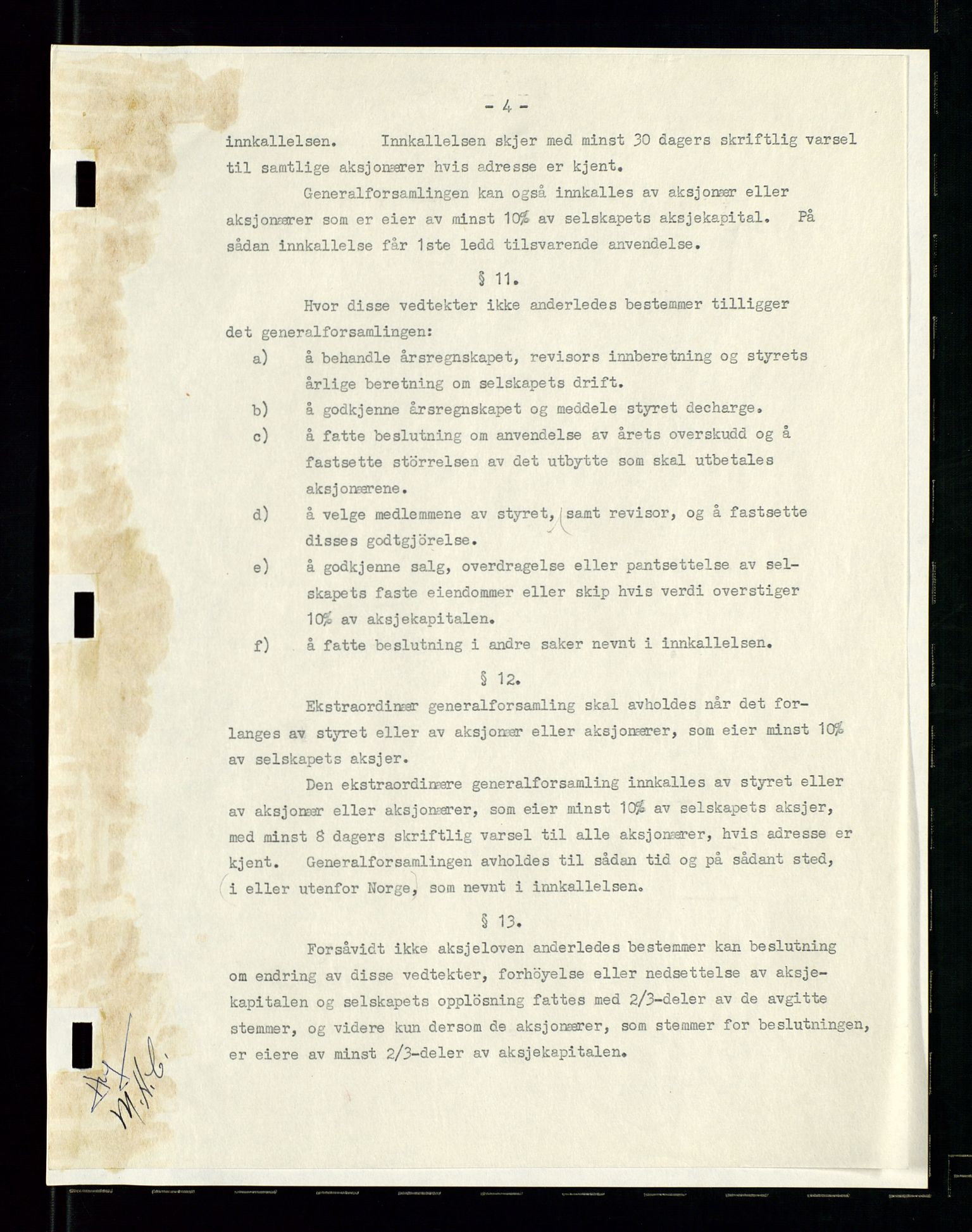 PA 1537 - A/S Essoraffineriet Norge, AV/SAST-A-101957/A/Aa/L0001/0002: Styremøter / Shareholder meetings, board meetings, by laws (vedtekter), 1957-1960, p. 84