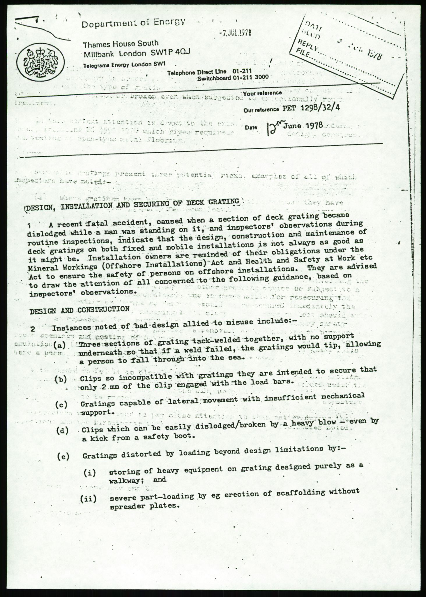 Justisdepartementet, Granskningskommisjonen ved Alexander Kielland-ulykken 27.3.1980, RA/S-1165/D/L0002: I Det norske Veritas (I1-I5, I7-I11, I14-I17, I21-I28, I30-I31)/B Stavanger Drilling A/S (B4), 1980-1981, p. 686