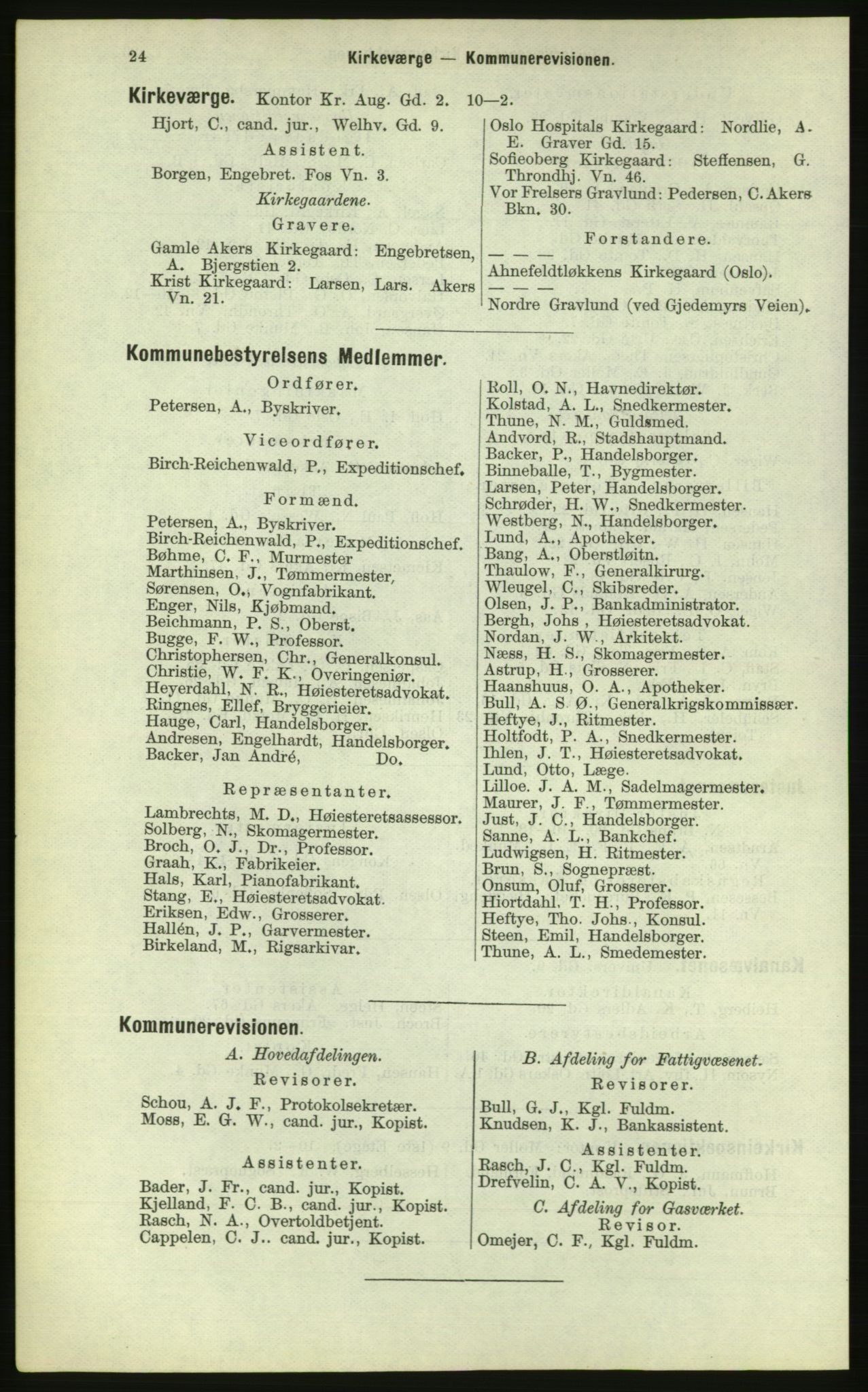 Kristiania/Oslo adressebok, PUBL/-, 1884, p. 24