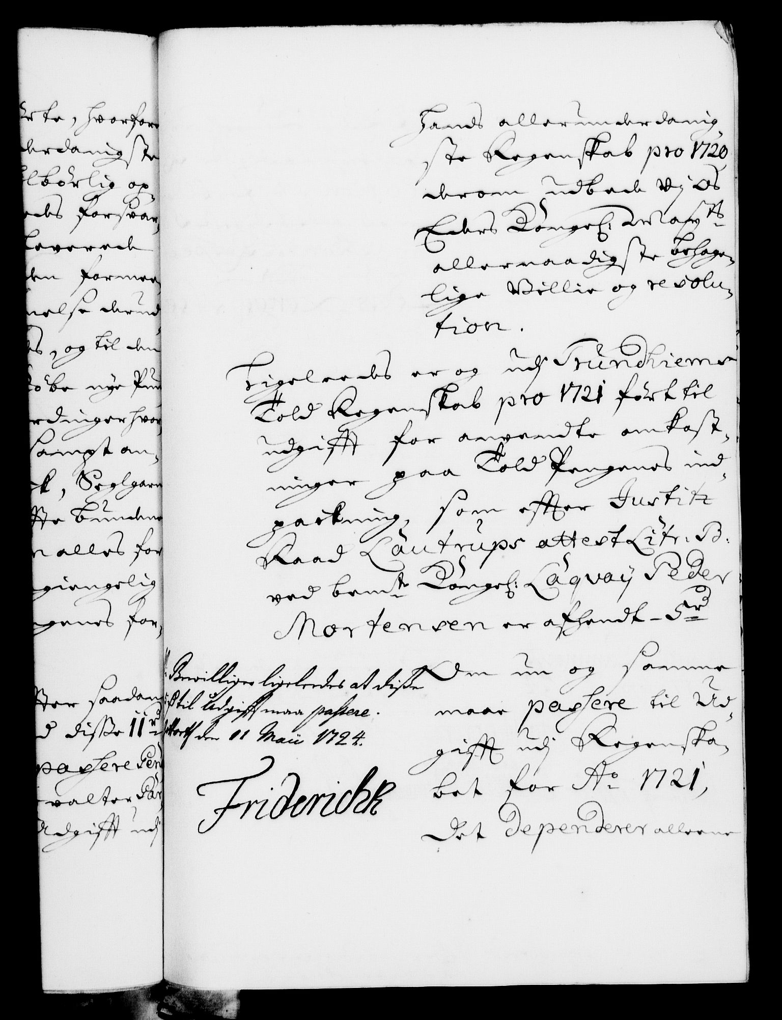 Rentekammeret, Kammerkanselliet, RA/EA-3111/G/Gf/Gfa/L0007: Norsk relasjons- og resolusjonsprotokoll (merket RK 52.7), 1724, p. 449