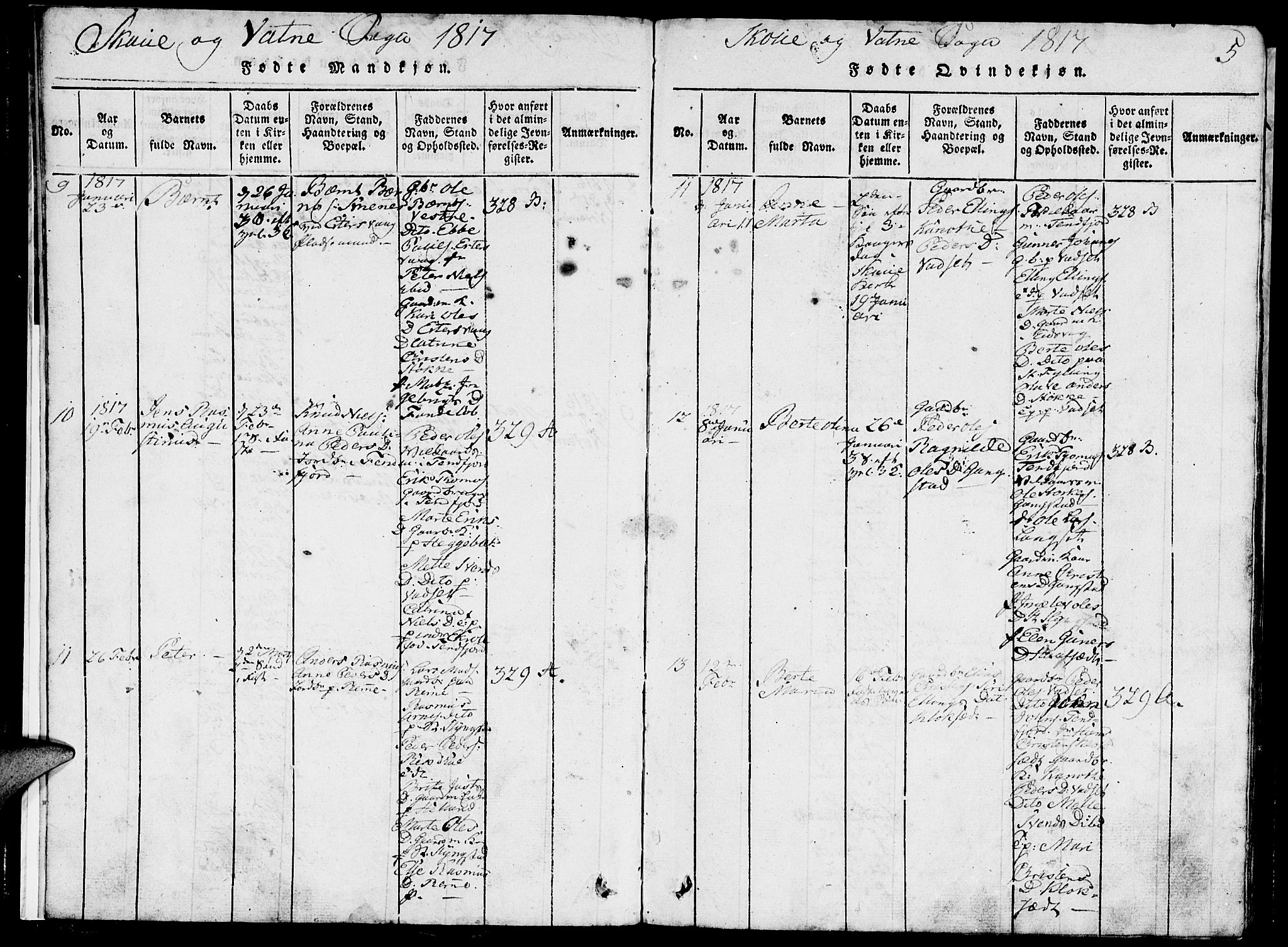 Ministerialprotokoller, klokkerbøker og fødselsregistre - Møre og Romsdal, SAT/A-1454/524/L0360: Parish register (copy) no. 524C01, 1816-1830, p. 5