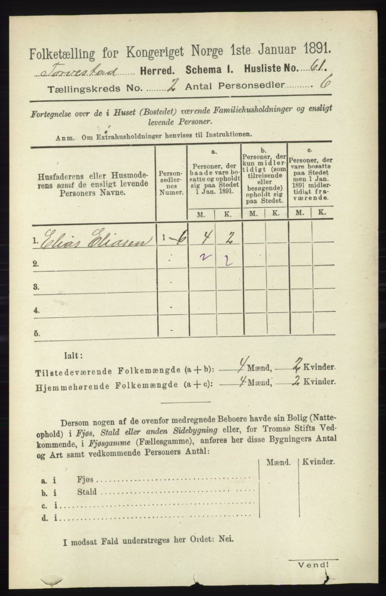 RA, 1891 census for 1152 Torvastad, 1891, p. 509