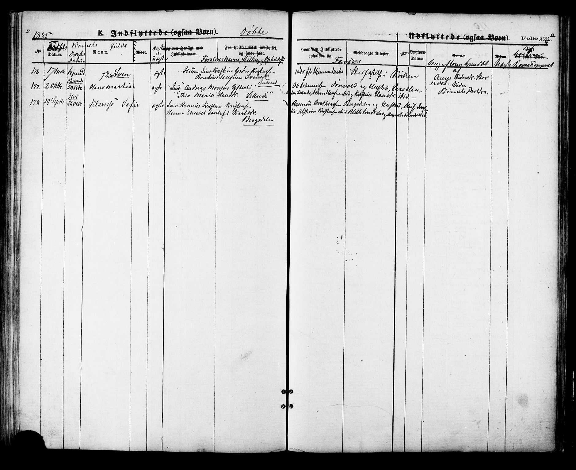 Ministerialprotokoller, klokkerbøker og fødselsregistre - Nordland, AV/SAT-A-1459/881/L1166: Parish register (copy) no. 881C03, 1876-1885, p. 222