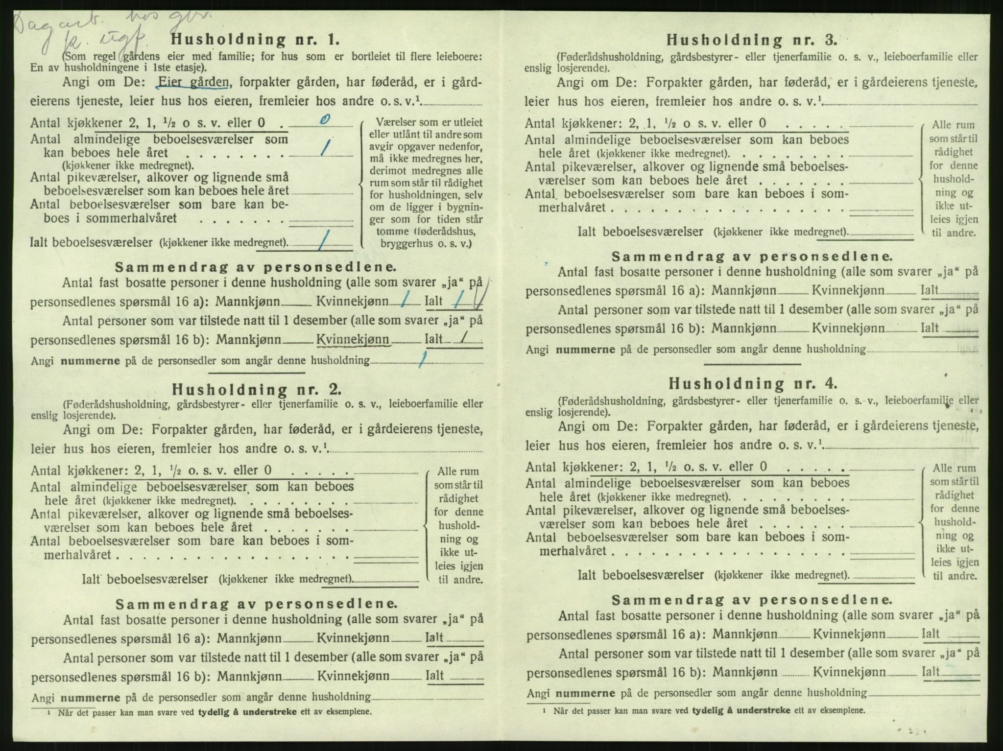 SAT, 1920 census for Korgen, 1920, p. 37