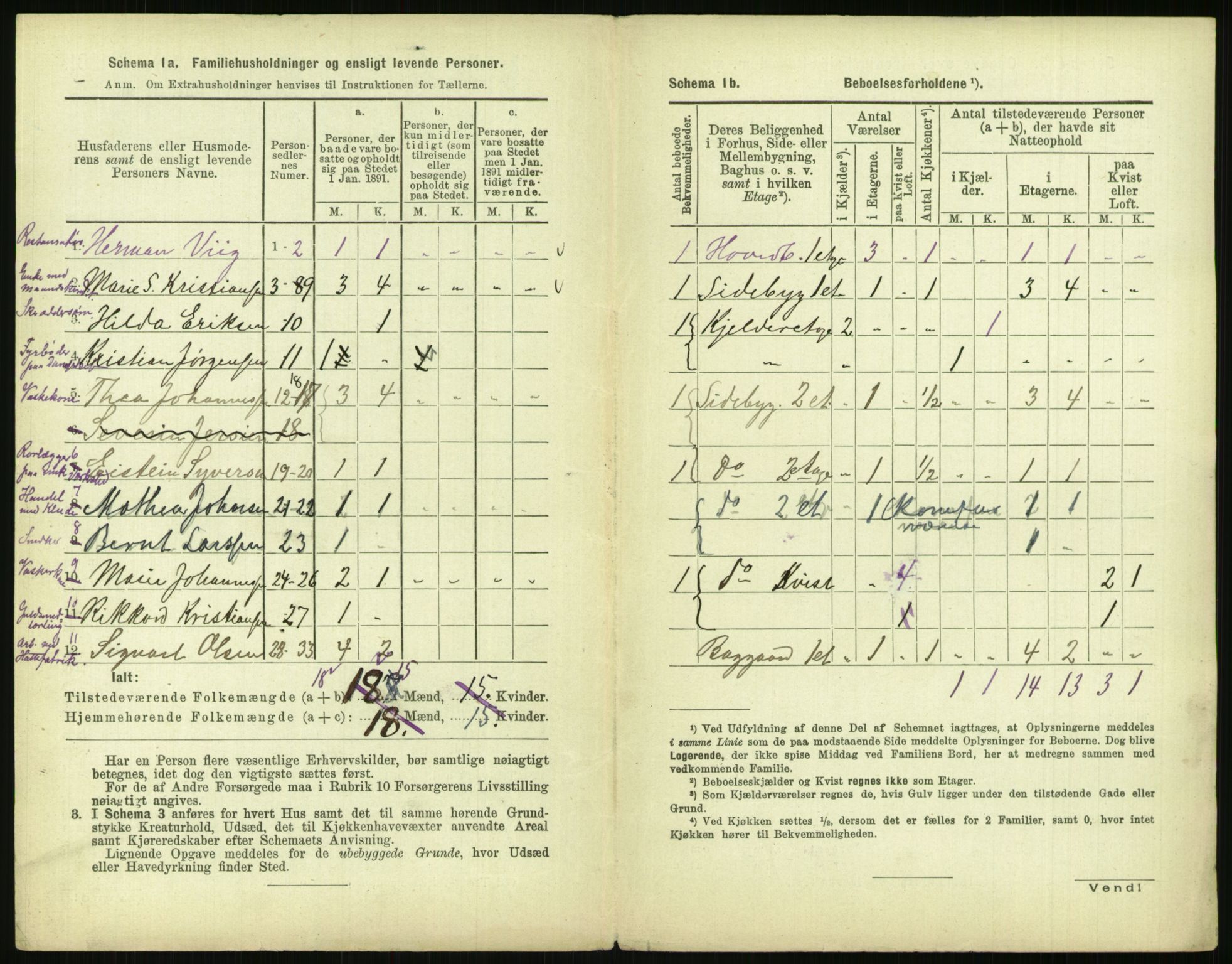 RA, 1891 census for 0301 Kristiania, 1891, p. 82365