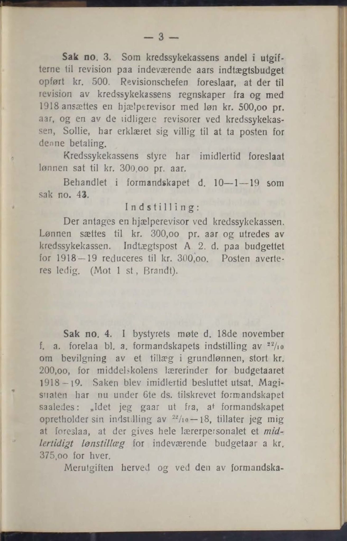 Narvik kommune. Formannskap , AIN/K-18050.150/A/Ab/L0009: Møtebok, 1919