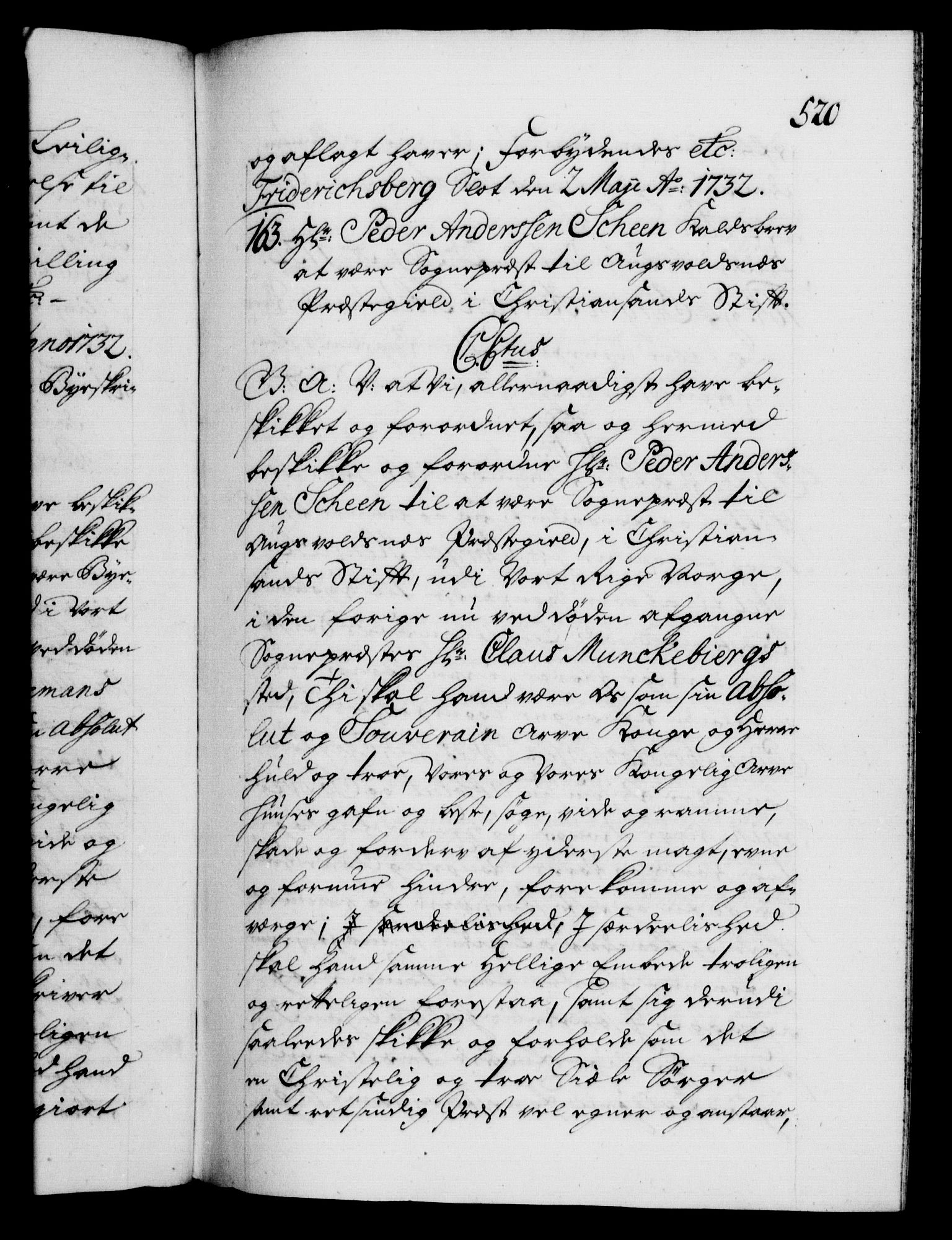 Danske Kanselli 1572-1799, AV/RA-EA-3023/F/Fc/Fca/Fcaa/L0027: Norske registre, 1730-1732, p. 520a