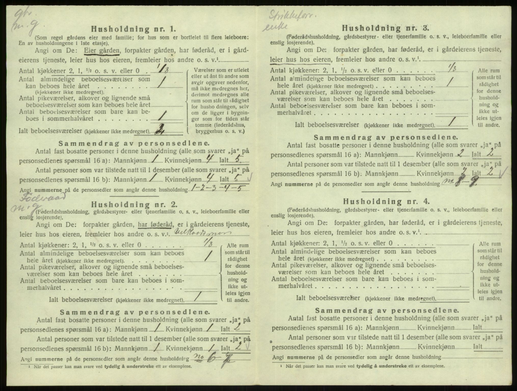 SAB, 1920 census for Masfjorden, 1920, p. 600