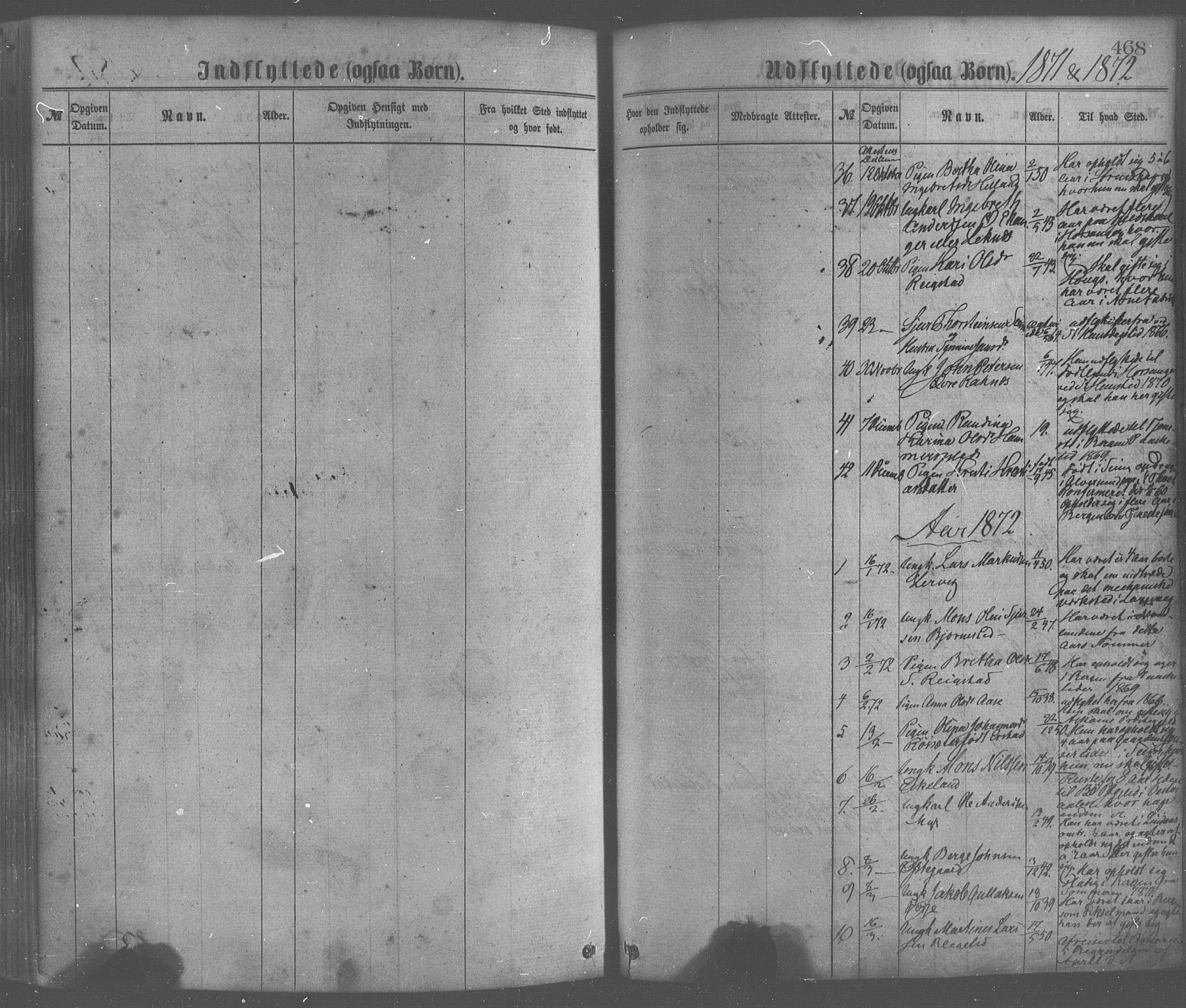 Hamre sokneprestembete, SAB/A-75501/H/Ha/Haa/Haaa/L0015: Parish register (official) no. A 15, 1870-1881, p. 468