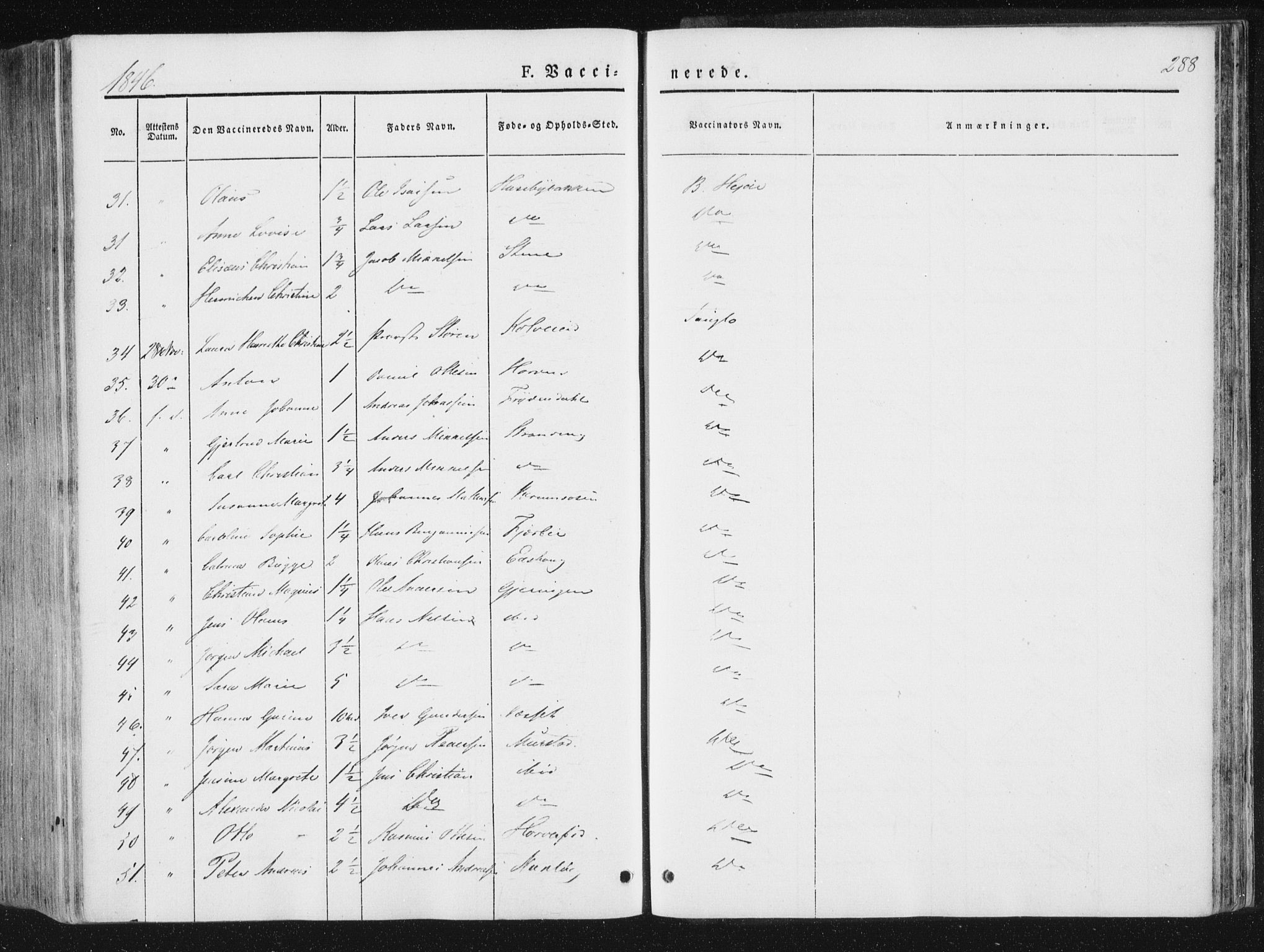 Ministerialprotokoller, klokkerbøker og fødselsregistre - Nord-Trøndelag, SAT/A-1458/780/L0640: Parish register (official) no. 780A05, 1845-1856, p. 288