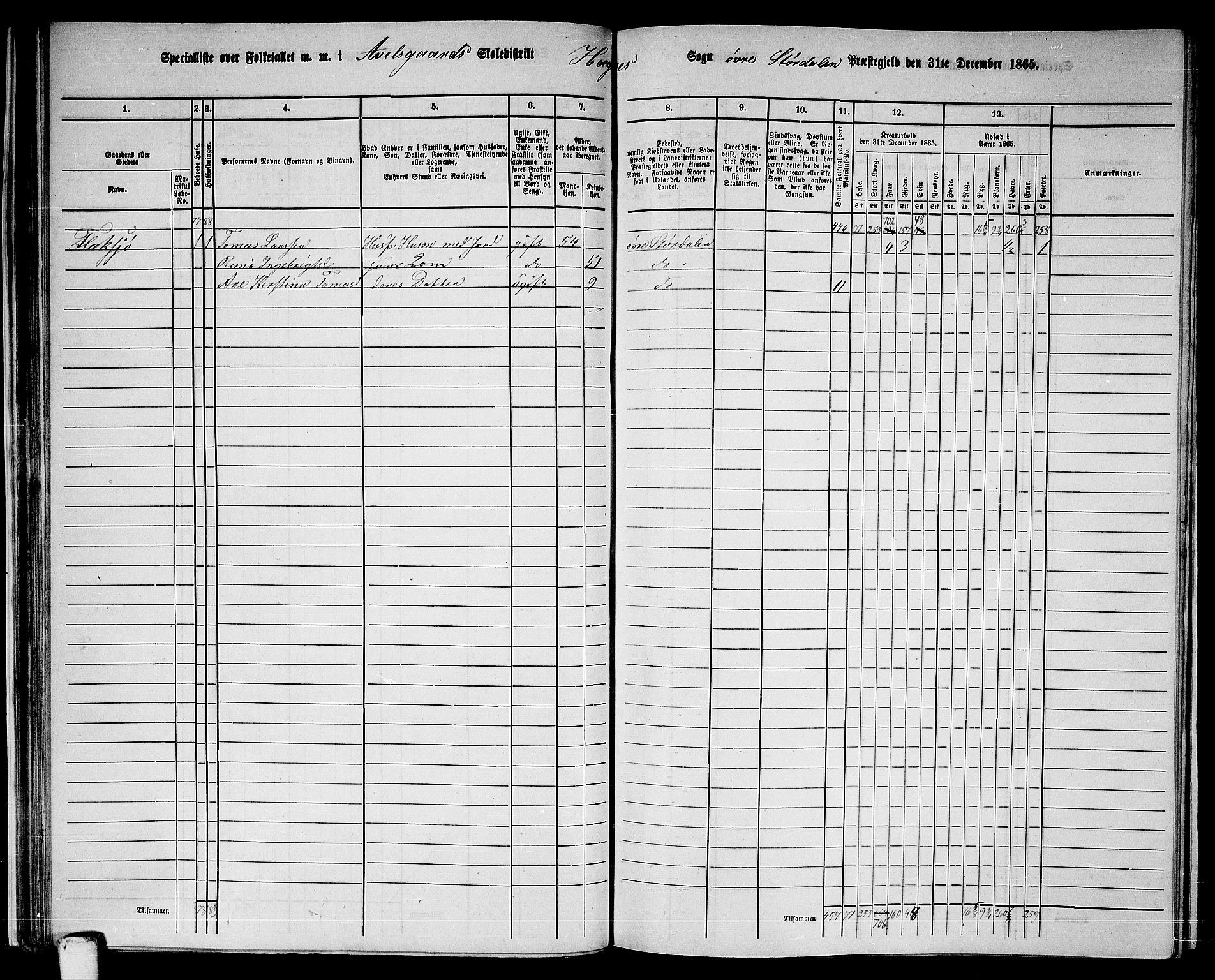 RA, 1865 census for Øvre Stjørdal, 1865, p. 41