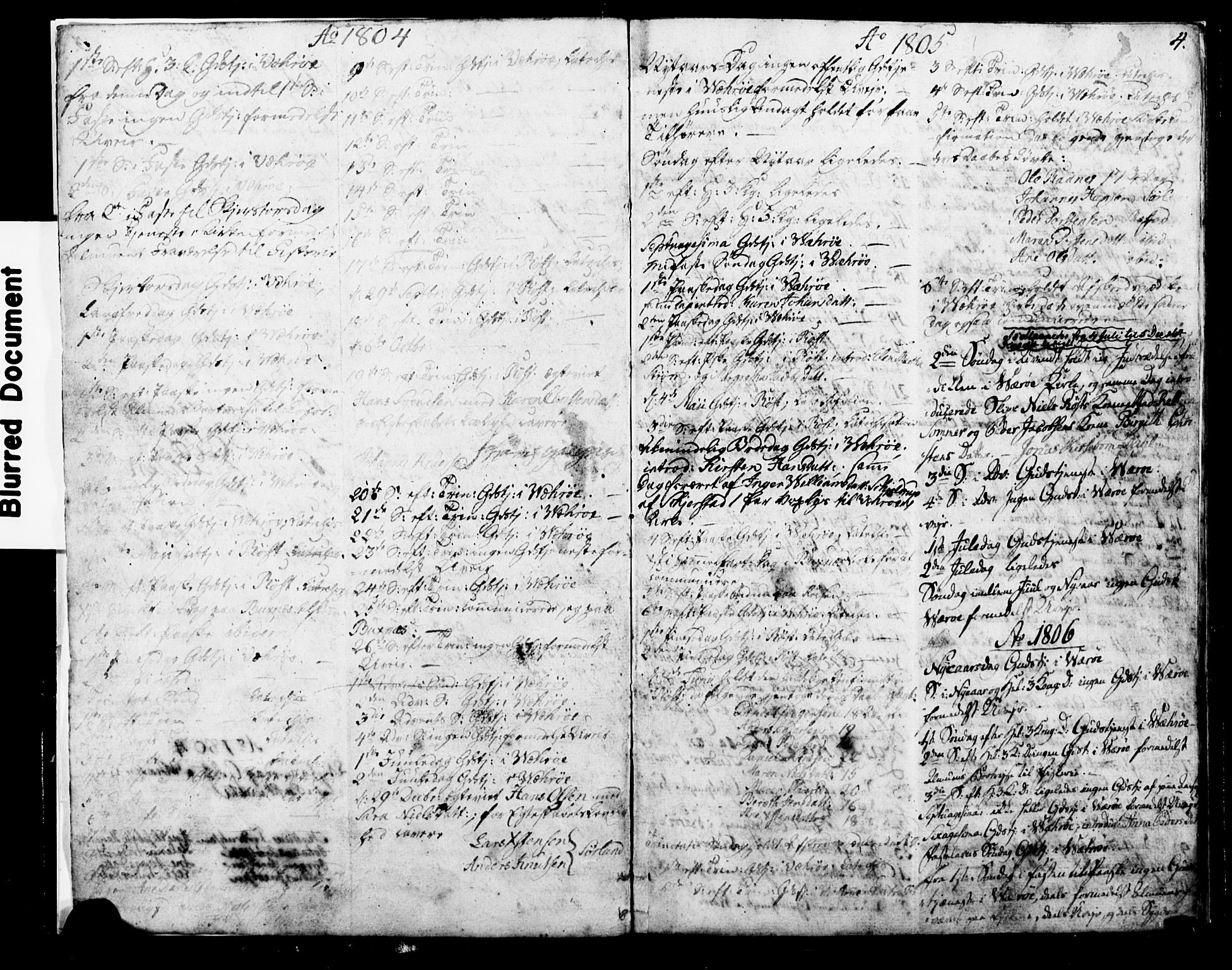 Ministerialprotokoller, klokkerbøker og fødselsregistre - Nordland, SAT/A-1459/807/L0119: Parish register (official) no. 807A02, 1800-1821, p. 4