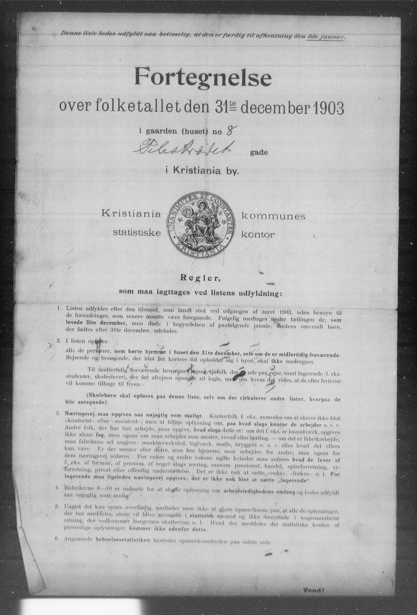 OBA, Municipal Census 1903 for Kristiania, 1903, p. 15454