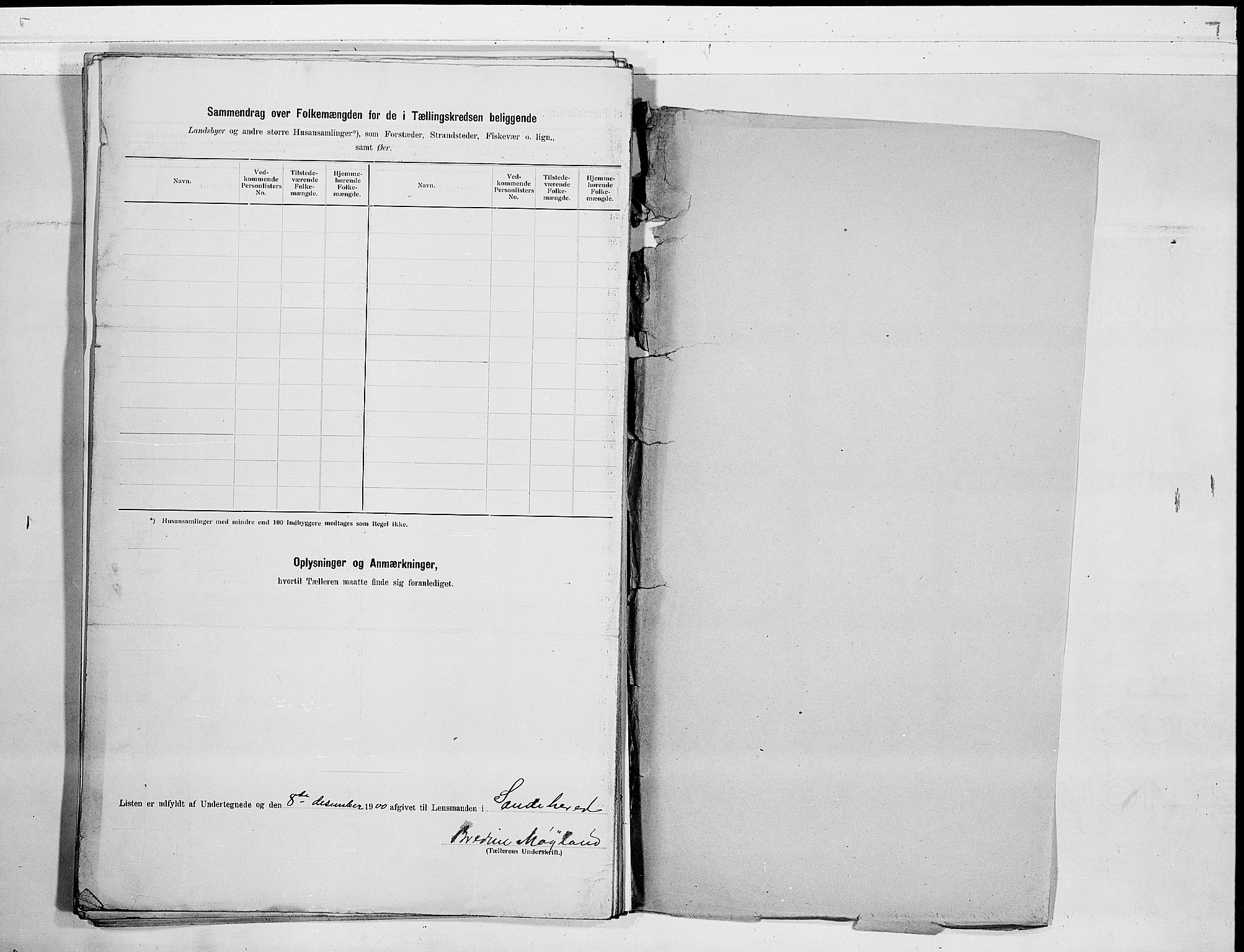 RA, 1900 census for Sandeherred, 1900, p. 44