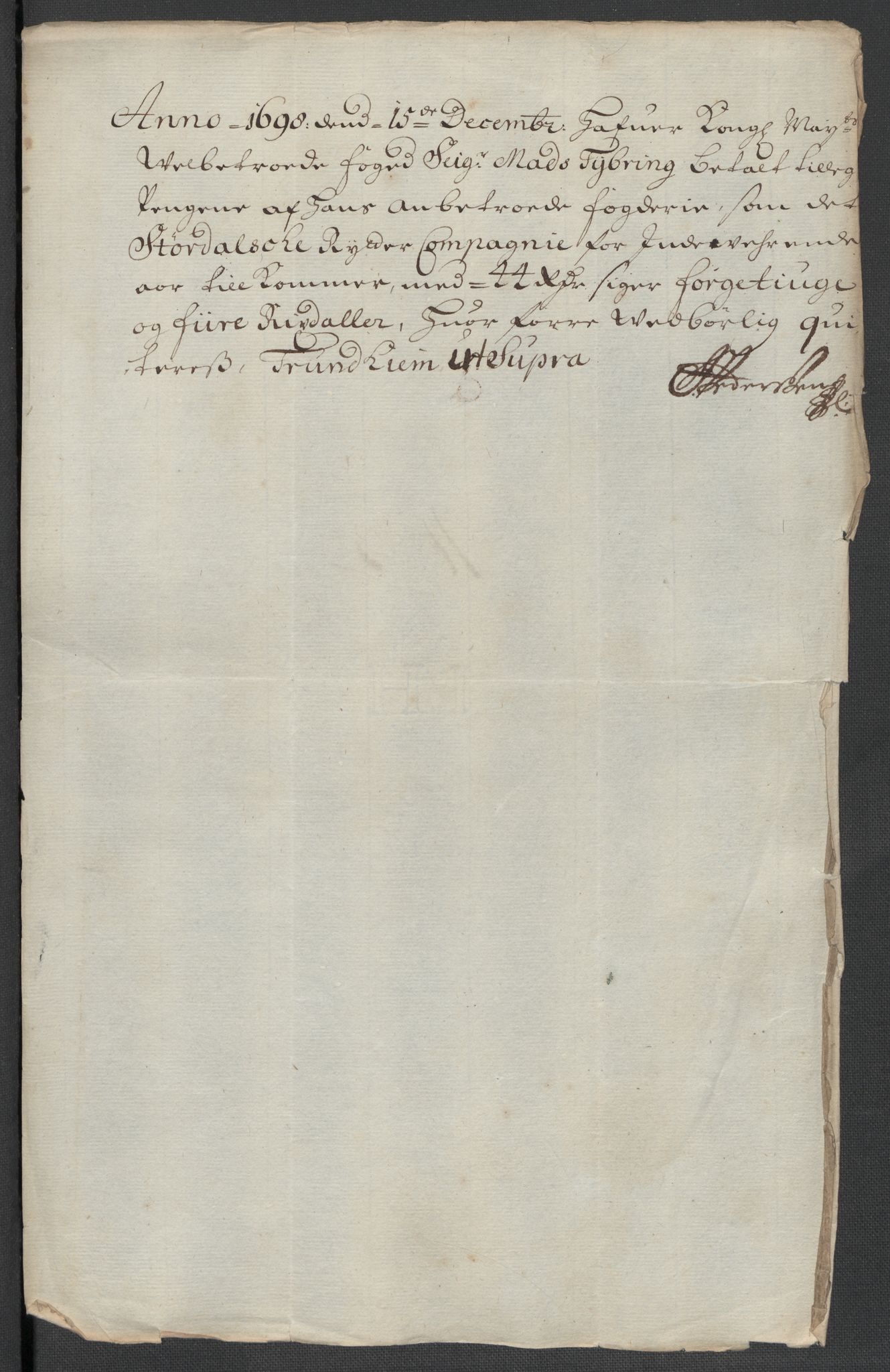 Rentekammeret inntil 1814, Reviderte regnskaper, Fogderegnskap, AV/RA-EA-4092/R61/L4107: Fogderegnskap Strinda og Selbu, 1698-1700, p. 155