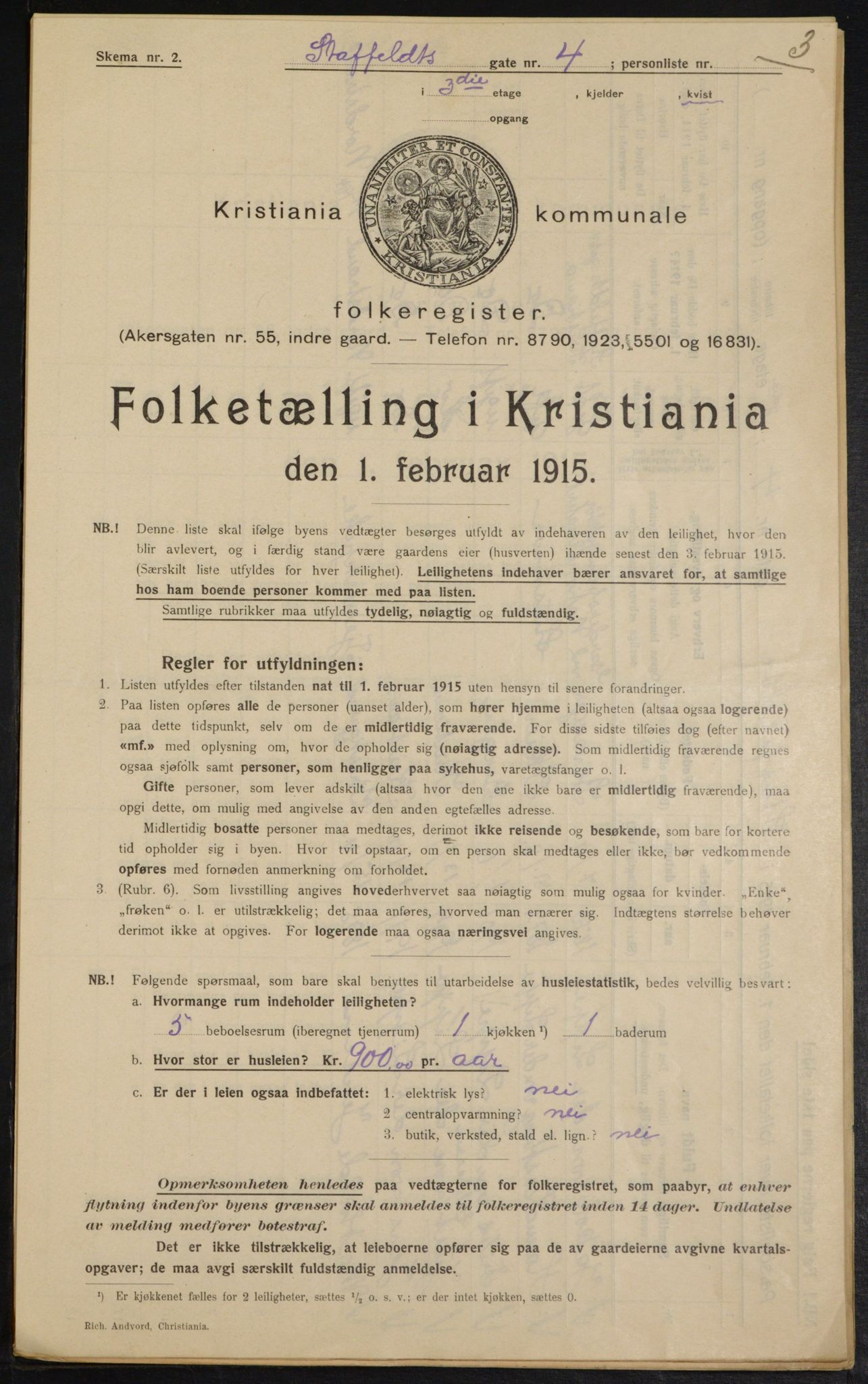 OBA, Municipal Census 1915 for Kristiania, 1915, p. 100562