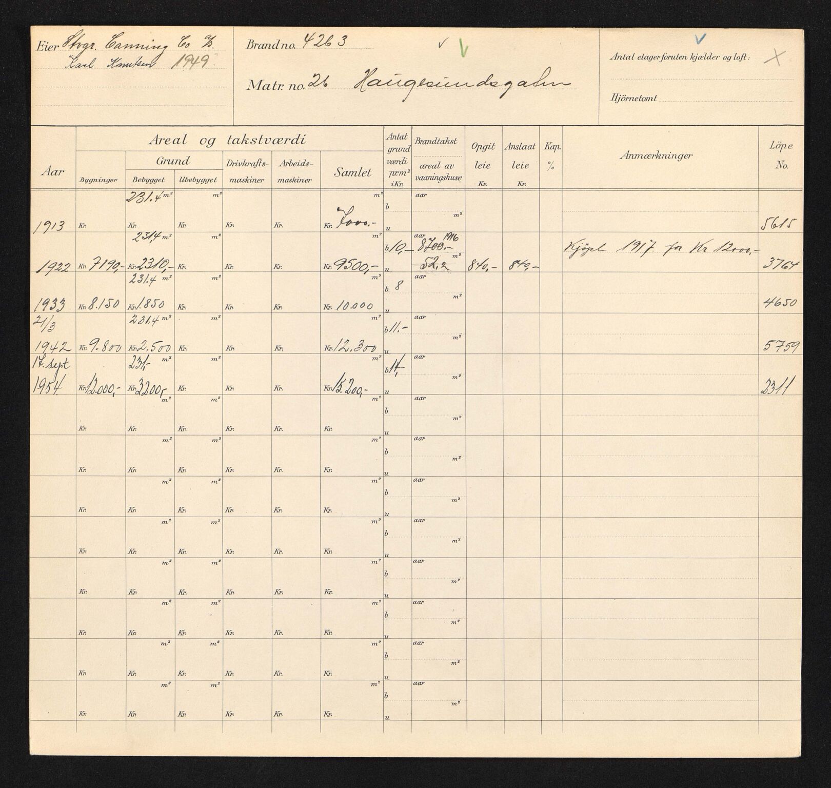 Stavanger kommune. Skattetakstvesenet, BYST/A-0440/F/Fa/Faa/L0016/0005: Skattetakstkort / Haugesundsgata 3 - 60