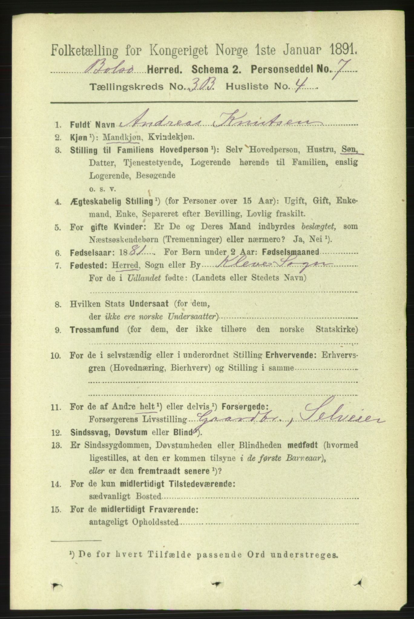 RA, 1891 census for 1544 Bolsøy, 1891, p. 2112