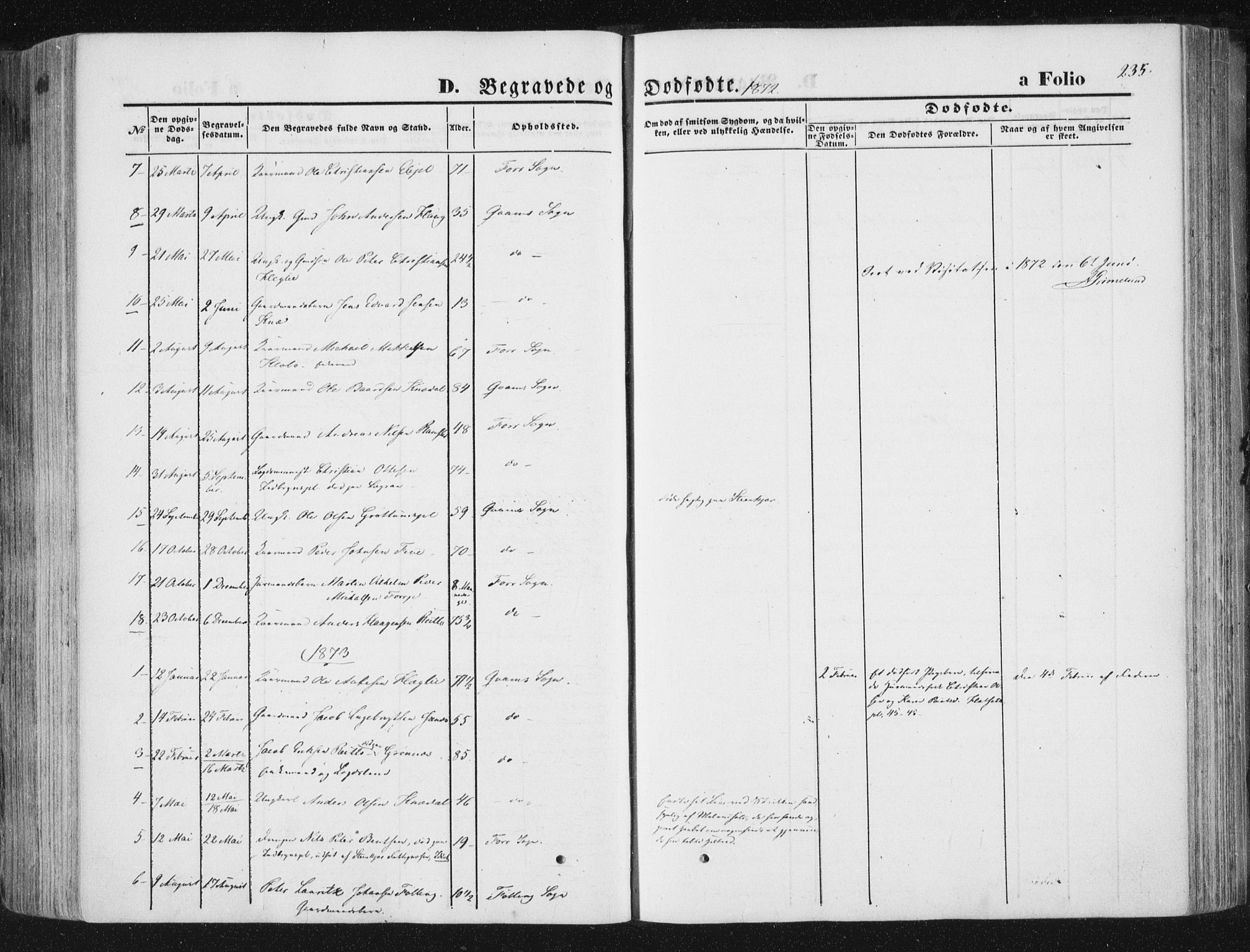Ministerialprotokoller, klokkerbøker og fødselsregistre - Nord-Trøndelag, SAT/A-1458/746/L0447: Parish register (official) no. 746A06, 1860-1877, p. 235