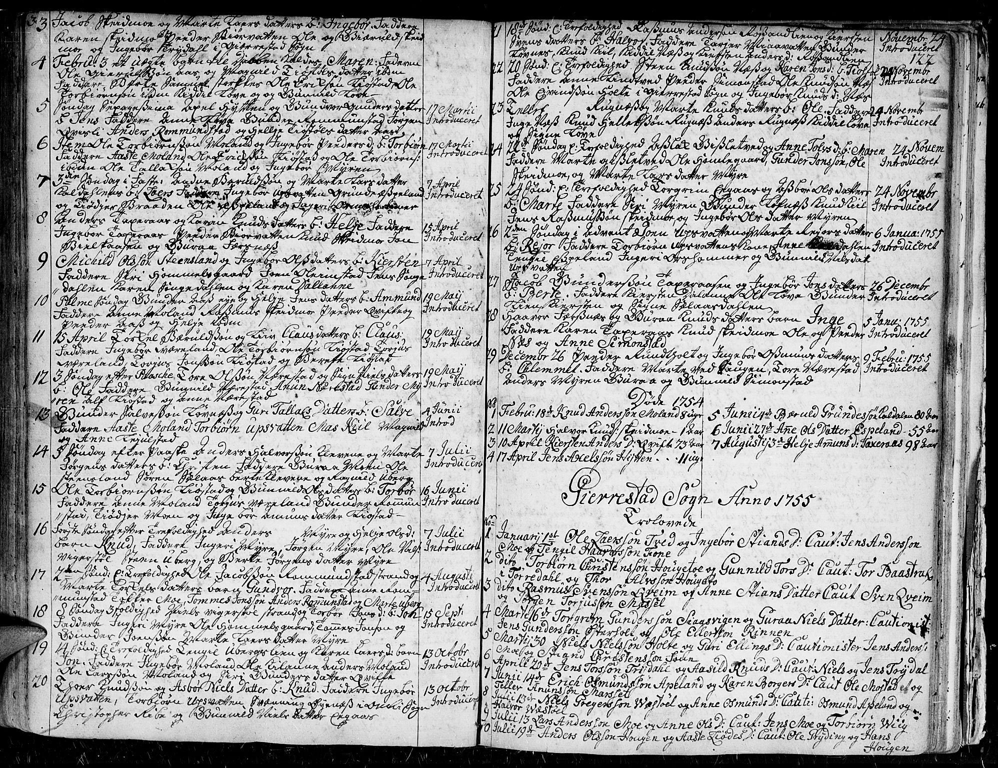 Gjerstad sokneprestkontor, AV/SAK-1111-0014/F/Fa/Faa/L0002: Parish register (official) no. A 2, 1717-1779, p. 122