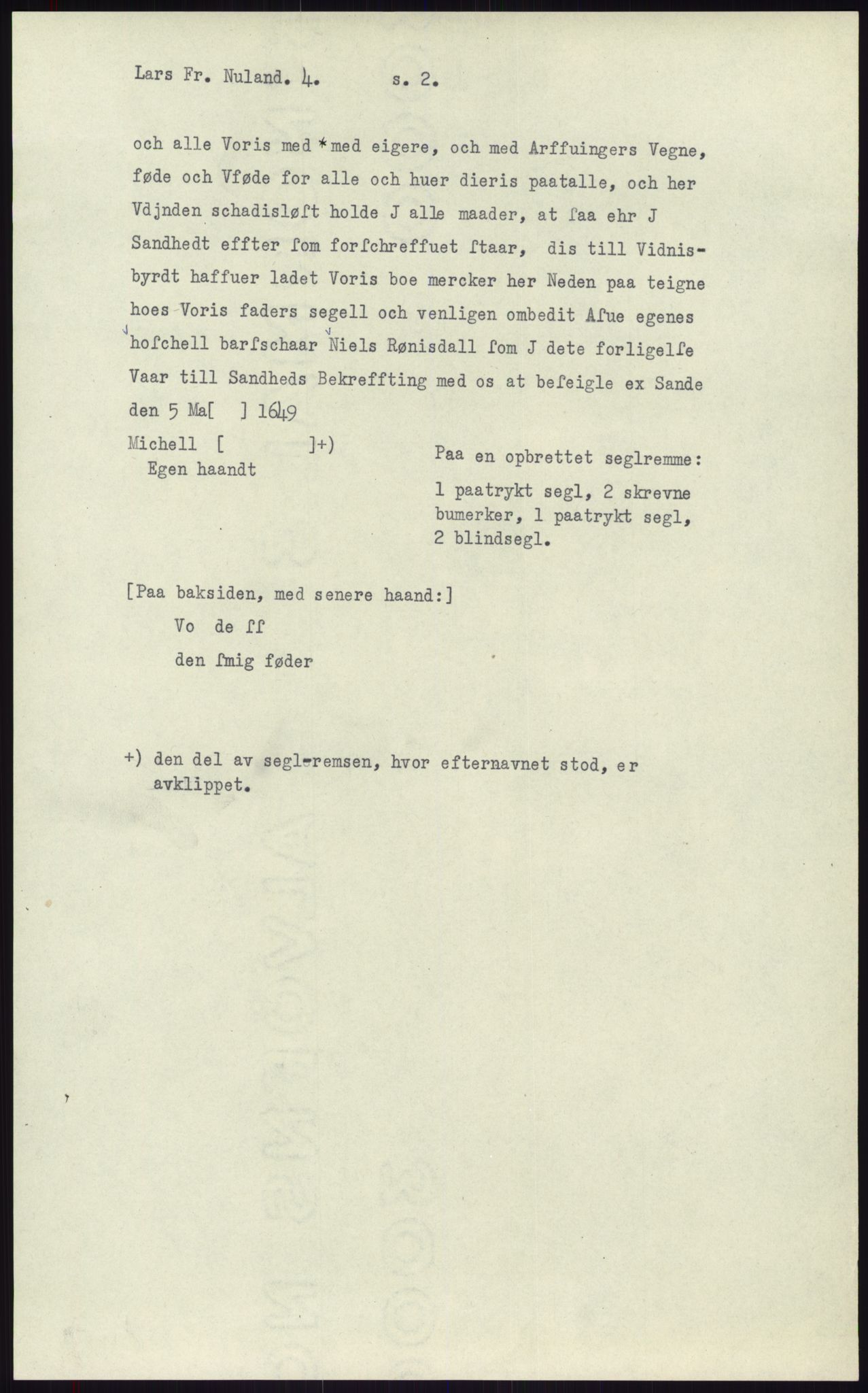 Samlinger til kildeutgivelse, Diplomavskriftsamlingen, AV/RA-EA-4053/H/Ha, p. 2092