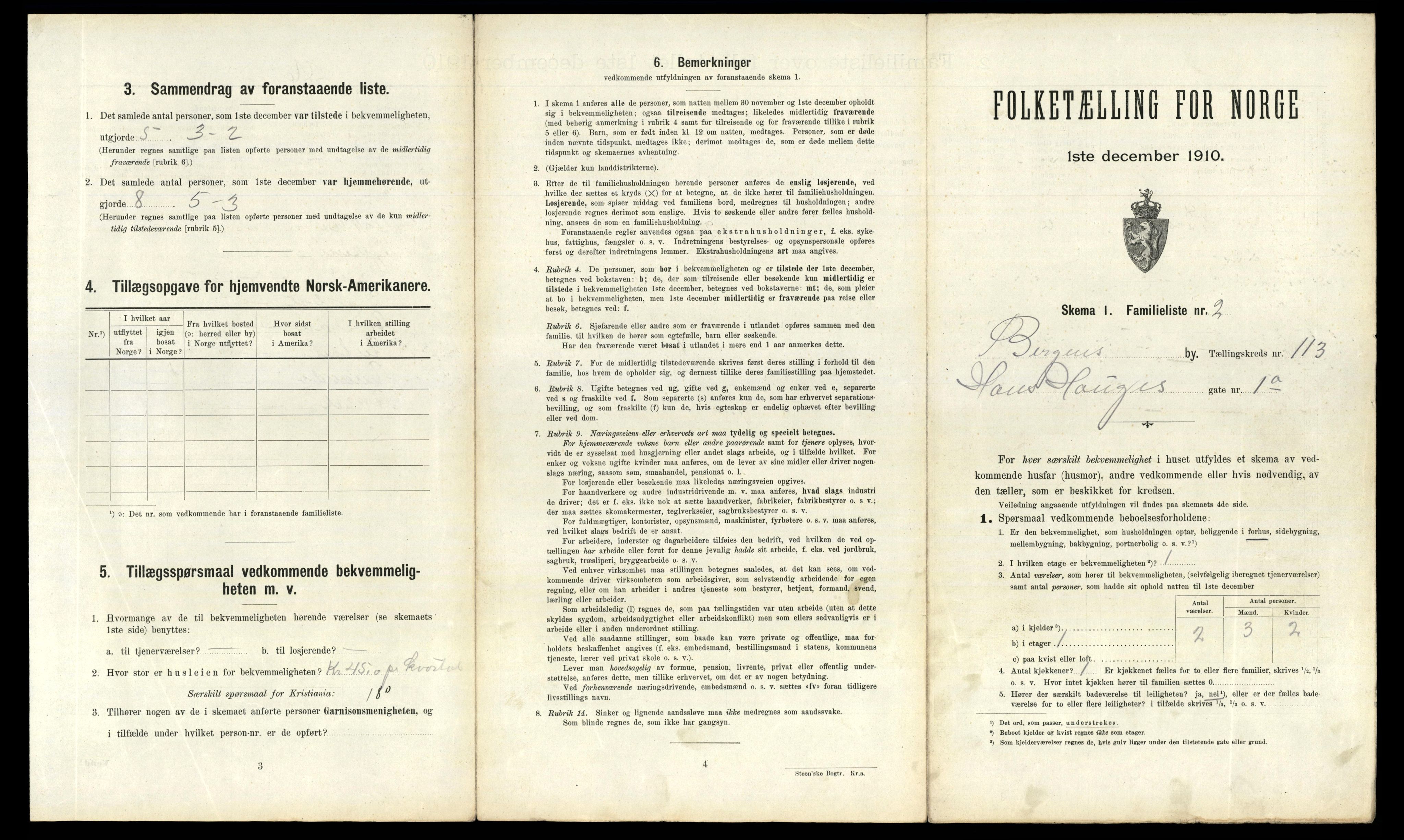 RA, 1910 census for Bergen, 1910, p. 39285