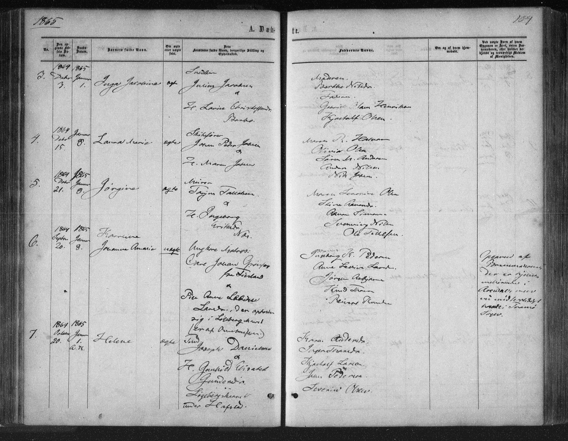 Tromøy sokneprestkontor, AV/SAK-1111-0041/F/Fa/L0007: Parish register (official) no. A 7, 1864-1869, p. 104