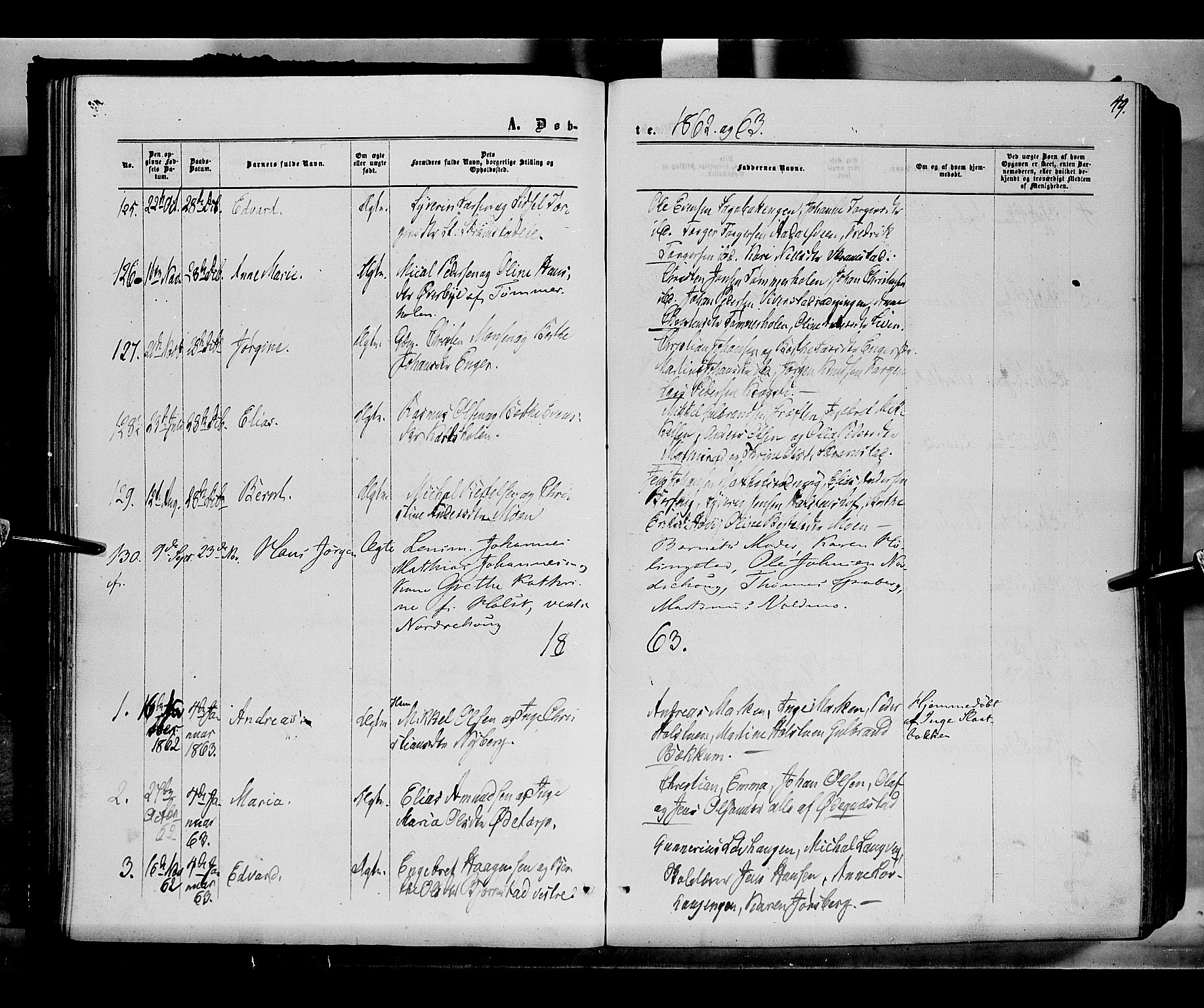 Løten prestekontor, SAH/PREST-022/K/Ka/L0008: Parish register (official) no. 8, 1860-1877, p. 49