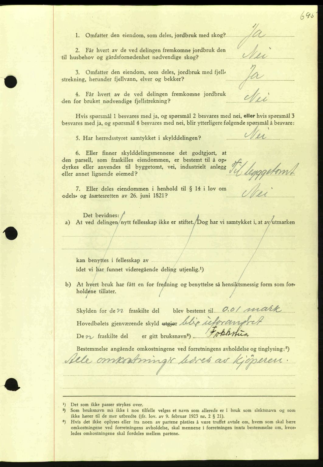 Nordmøre sorenskriveri, AV/SAT-A-4132/1/2/2Ca: Mortgage book no. A95, 1943-1943, Diary no: : 1772/1943