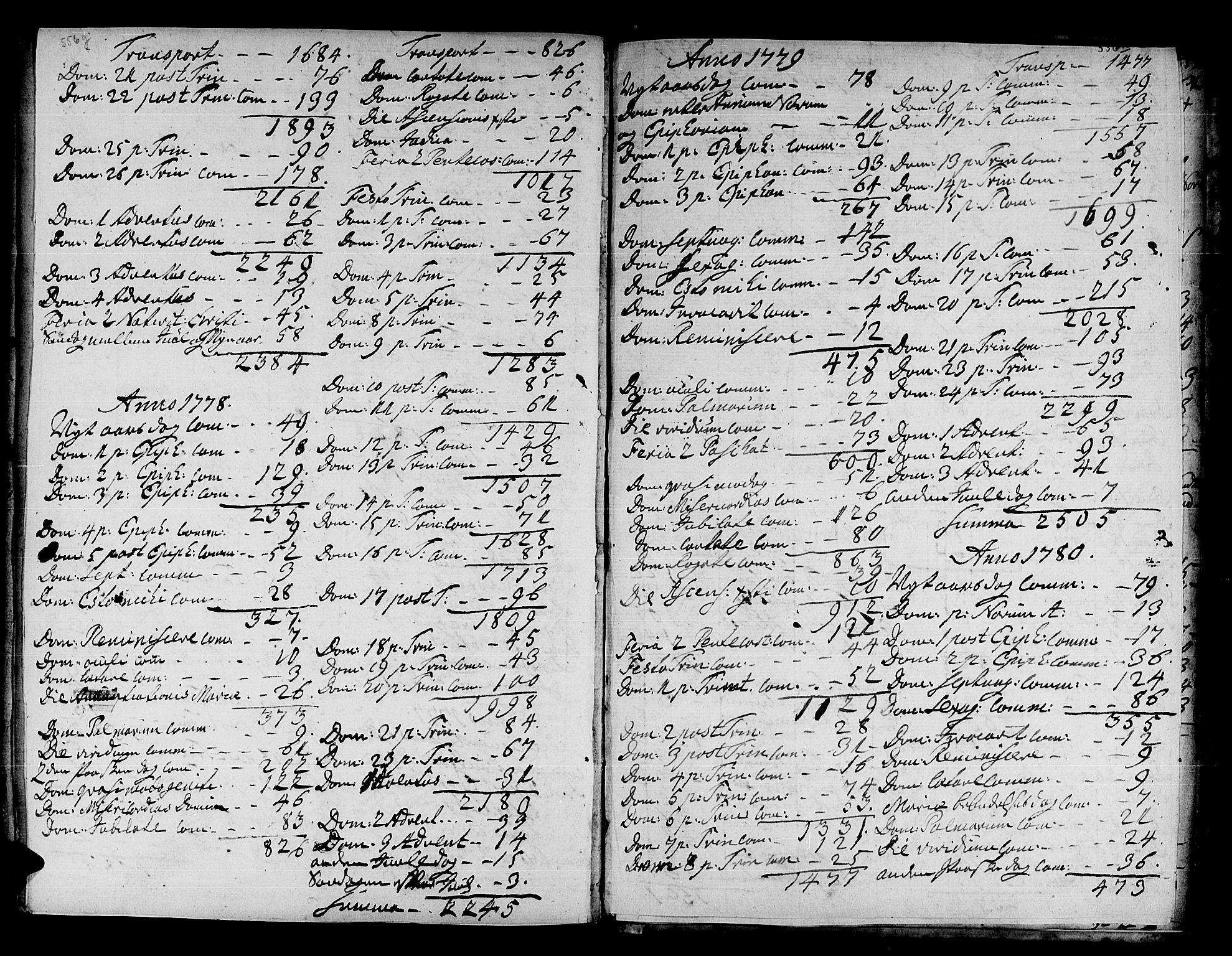 Trondenes sokneprestkontor, SATØ/S-1319/H/Ha/L0002kirke: Parish register (official) no. 2, 1751-1781, p. 556g-556h