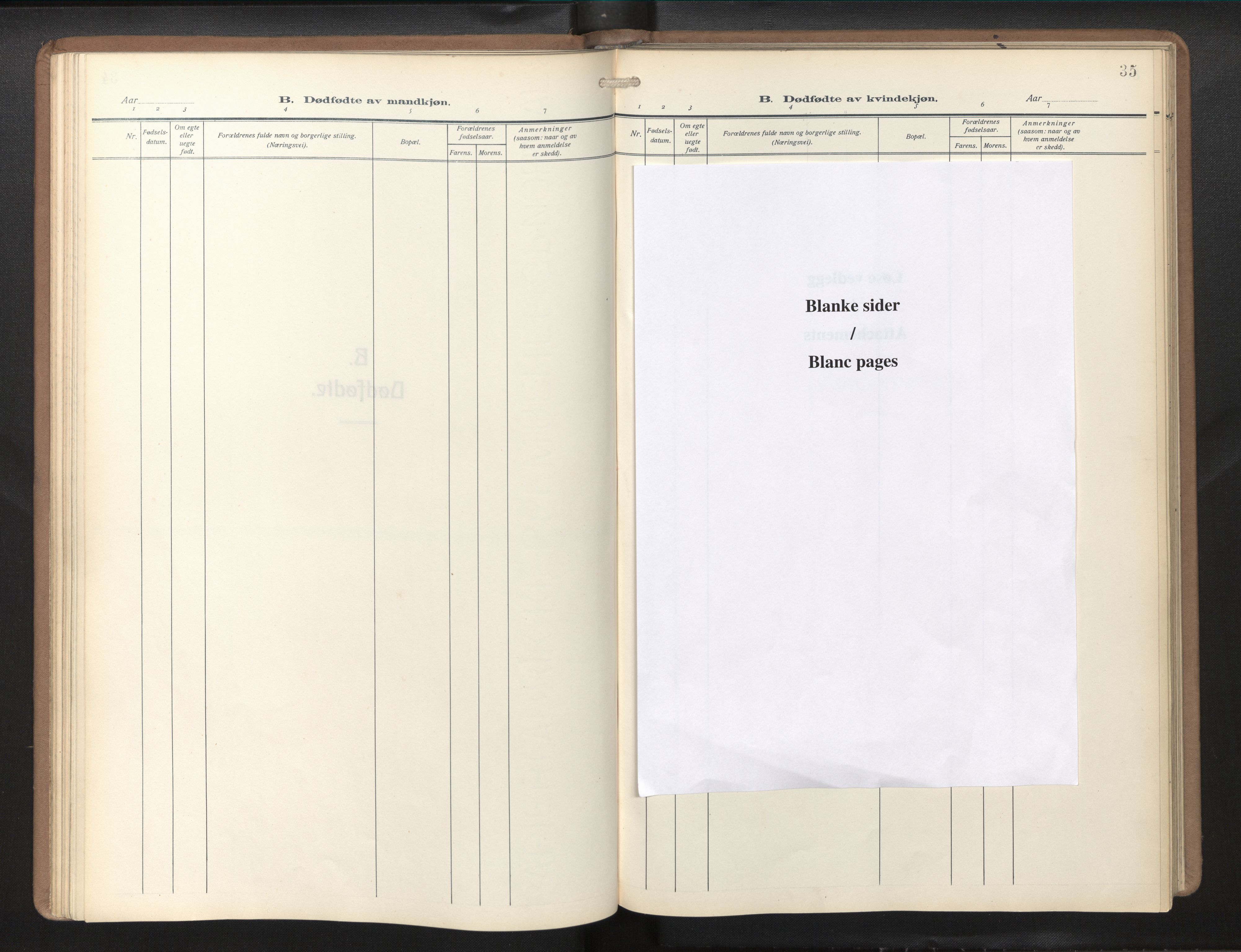 Den norske sjømannsmisjon i utlandet/Philadelphia, SAB/SAB/PA-0113/H/Ha/L0002: Parish register (official) no. A 2, 1931-1957, p. 34b-35a