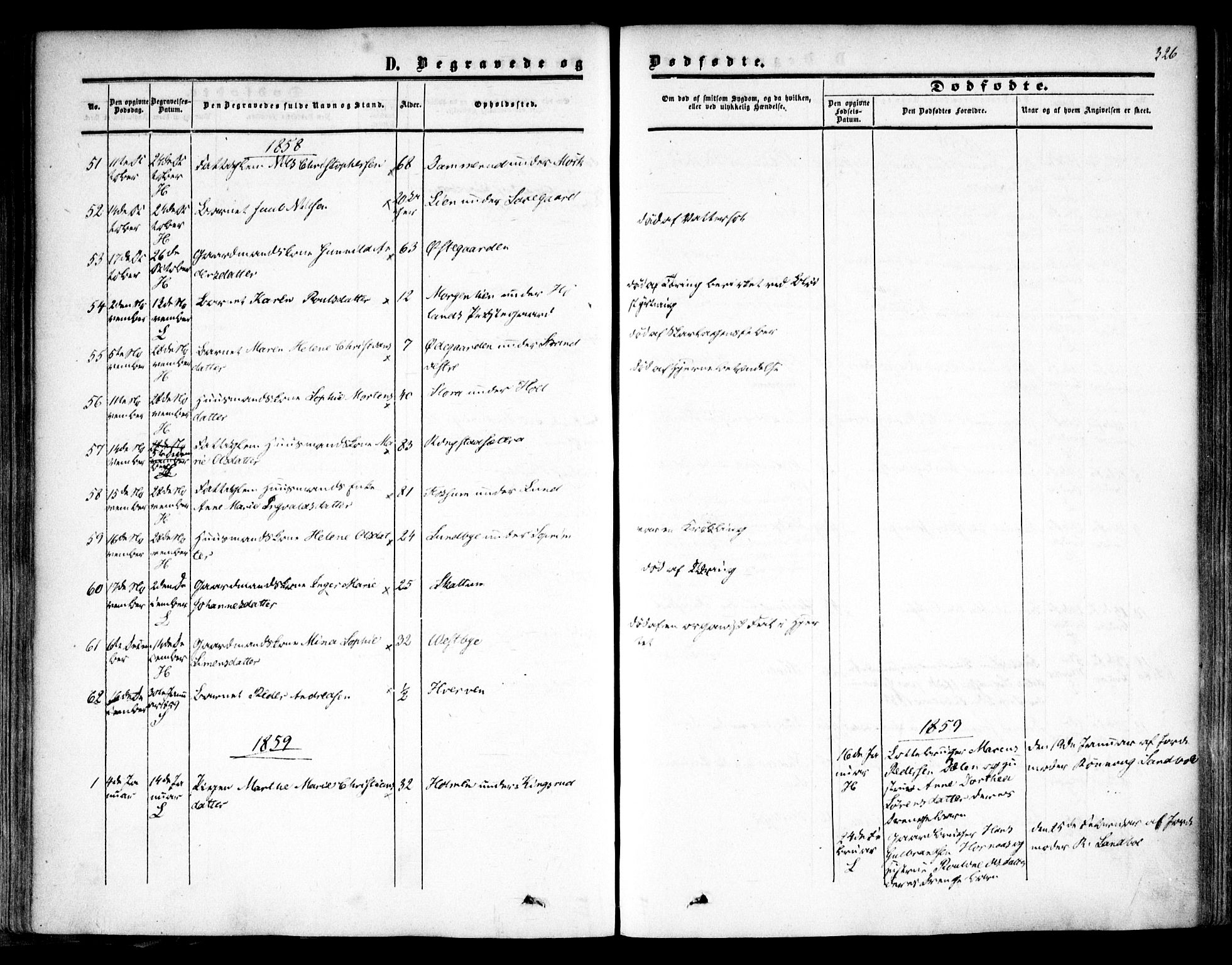 Høland prestekontor Kirkebøker, AV/SAO-A-10346a/F/Fa/L0010: Parish register (official) no. I 10, 1854-1861, p. 326