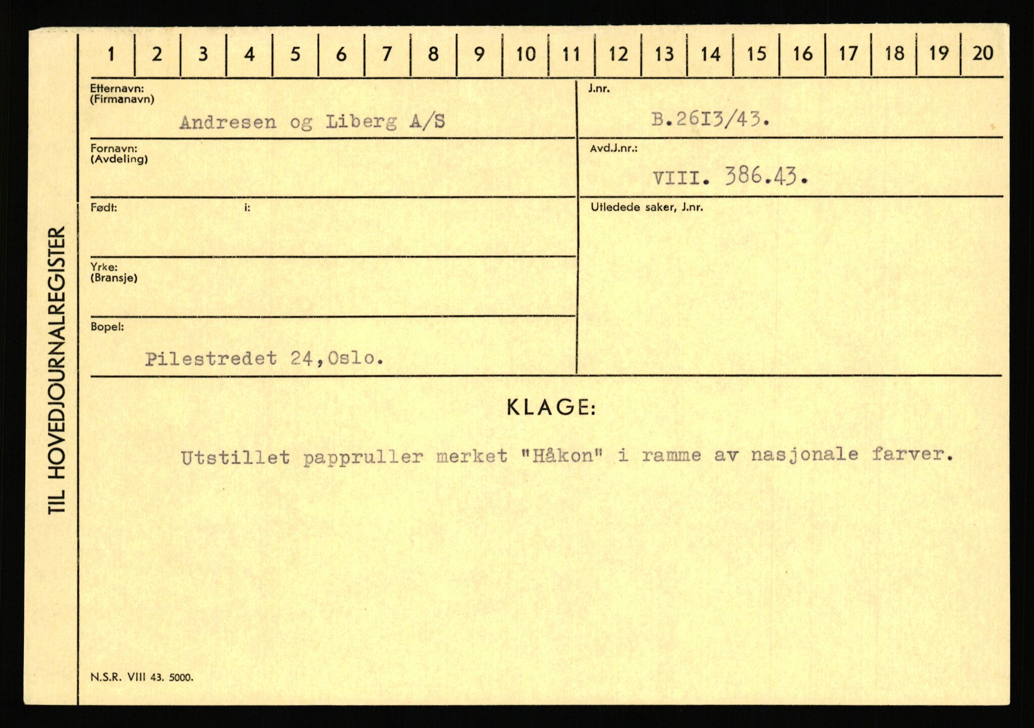 Statspolitiet - Hovedkontoret / Osloavdelingen, AV/RA-S-1329/C/Ca/L0001: Aabakken - Armann, 1943-1945, p. 3981