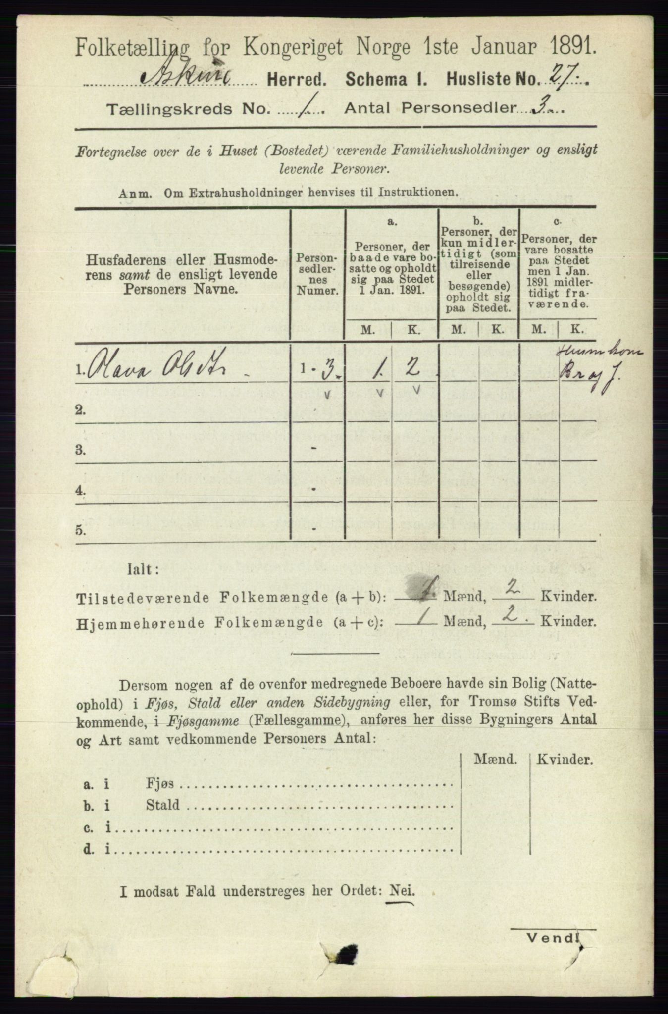 RA, 1891 census for 0124 Askim, 1891, p. 68