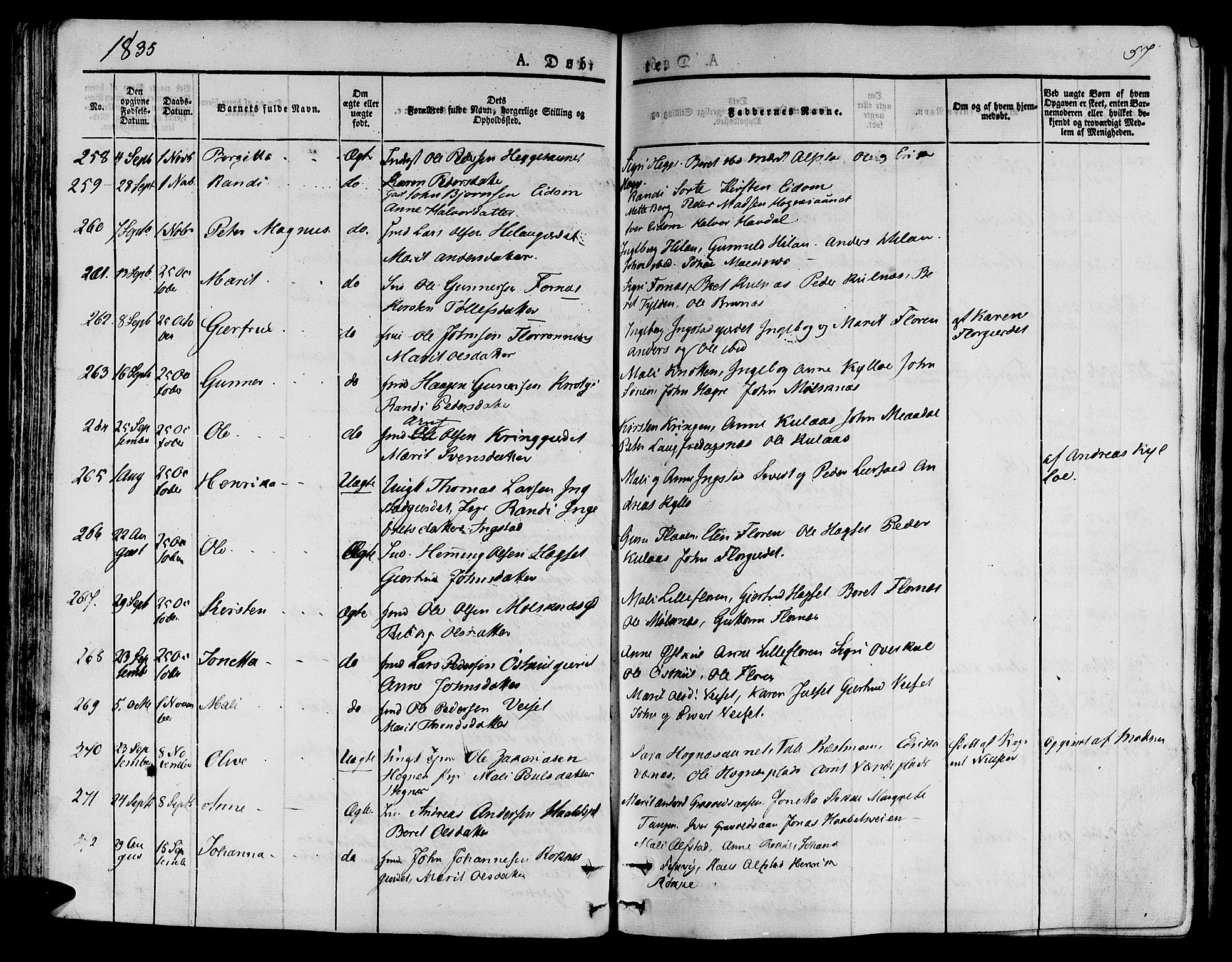 Ministerialprotokoller, klokkerbøker og fødselsregistre - Nord-Trøndelag, SAT/A-1458/709/L0071: Parish register (official) no. 709A11, 1833-1844, p. 57