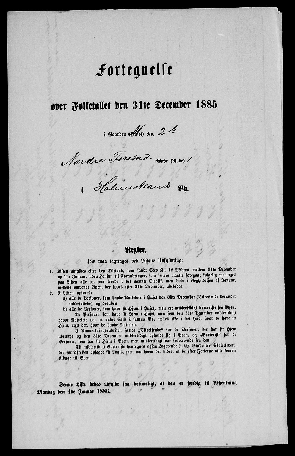 SAKO, 1885 census for 0702 Holmestrand, 1885, p. 6