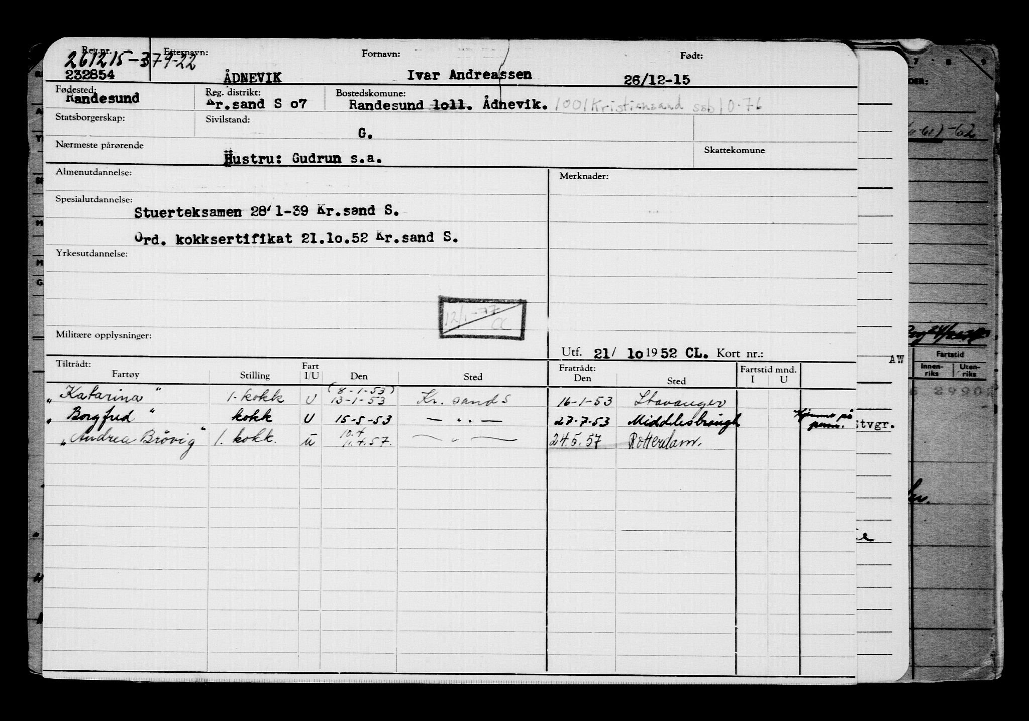 Direktoratet for sjømenn, RA/S-3545/G/Gb/L0135: Hovedkort, 1915-1916, p. 435