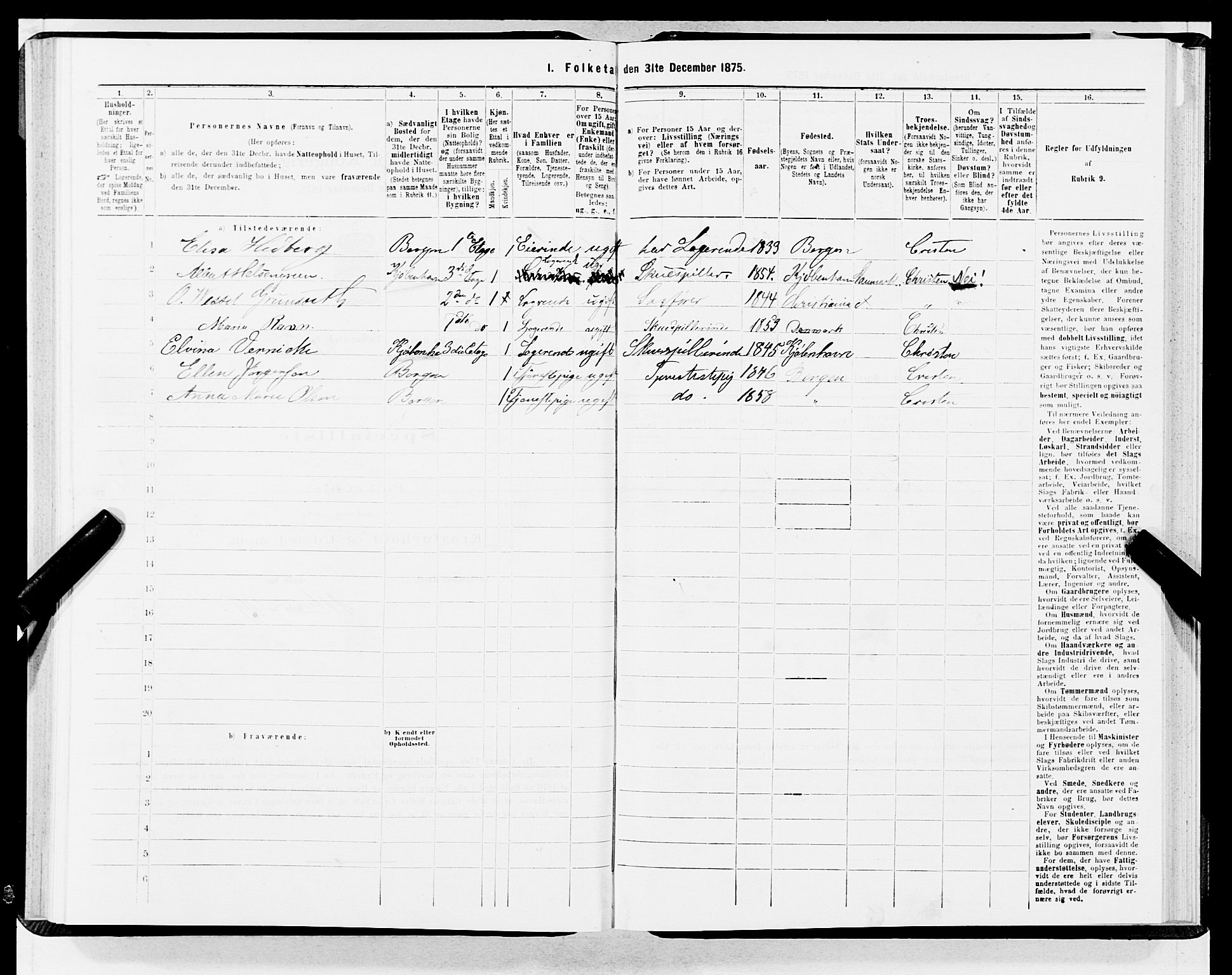 SAB, 1875 census for 1301 Bergen, 1875, p. 2440