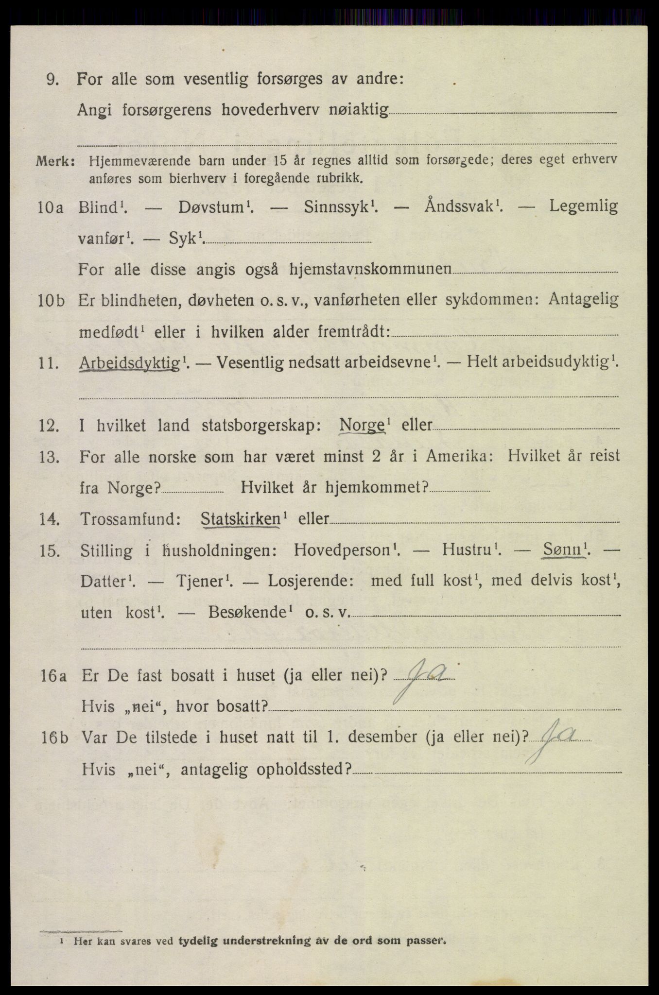 SAK, 1920 census for Landvik, 1920, p. 3665