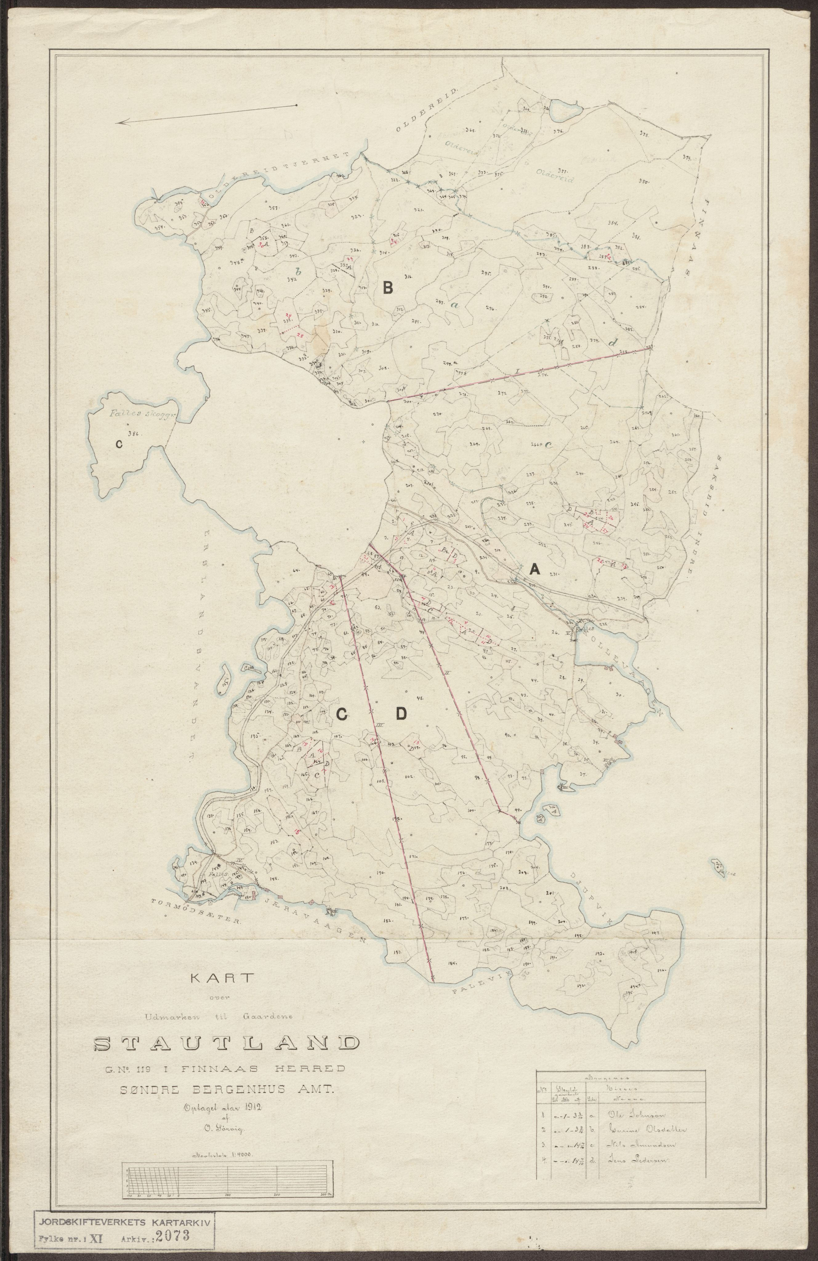 Jordskifteverkets kartarkiv, AV/RA-S-3929/T, 1859-1988, p. 2268