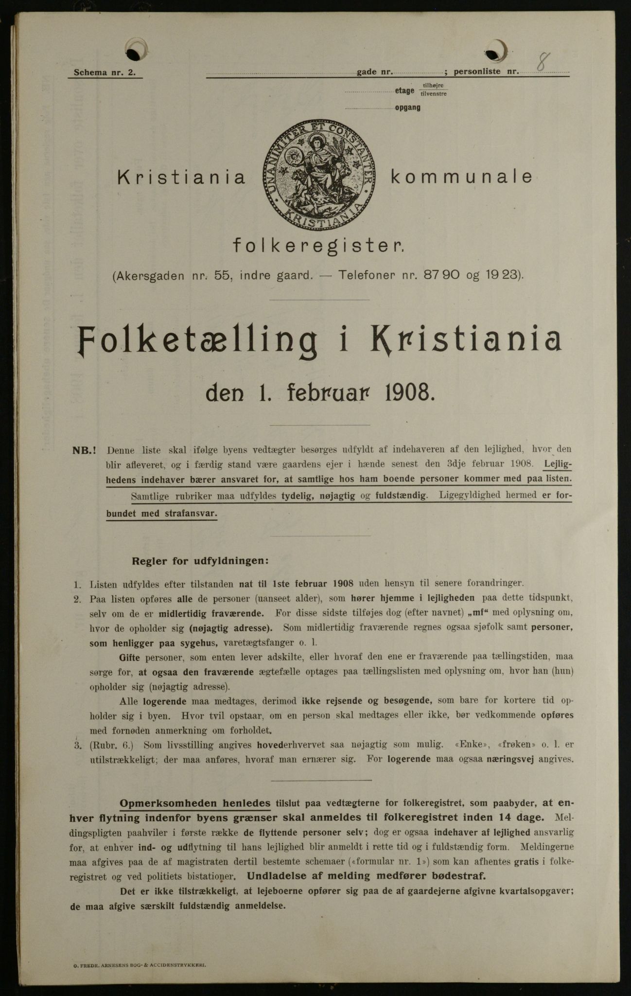 OBA, Municipal Census 1908 for Kristiania, 1908, p. 65634