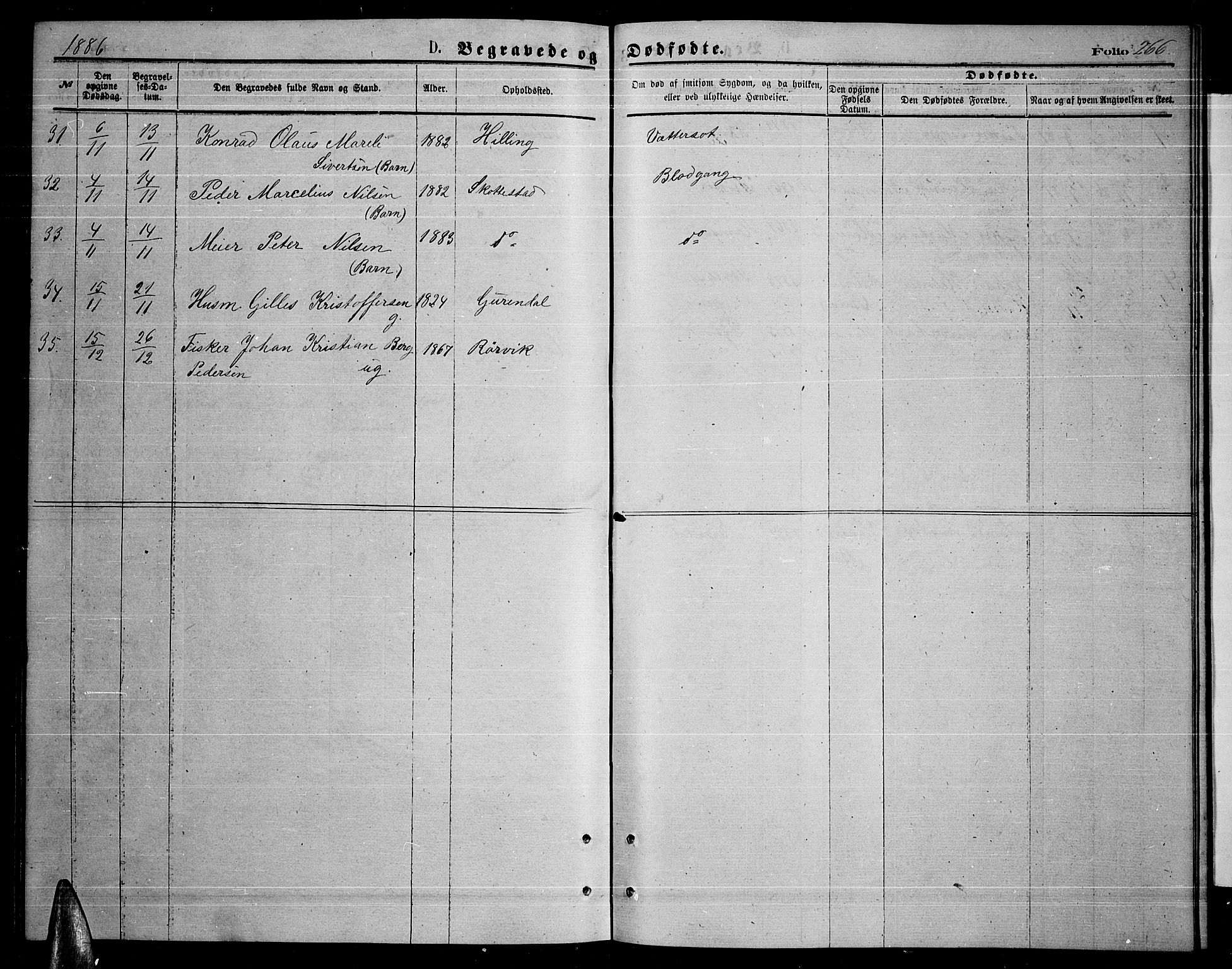 Ministerialprotokoller, klokkerbøker og fødselsregistre - Nordland, AV/SAT-A-1459/859/L0858: Parish register (copy) no. 859C04, 1873-1886, p. 266