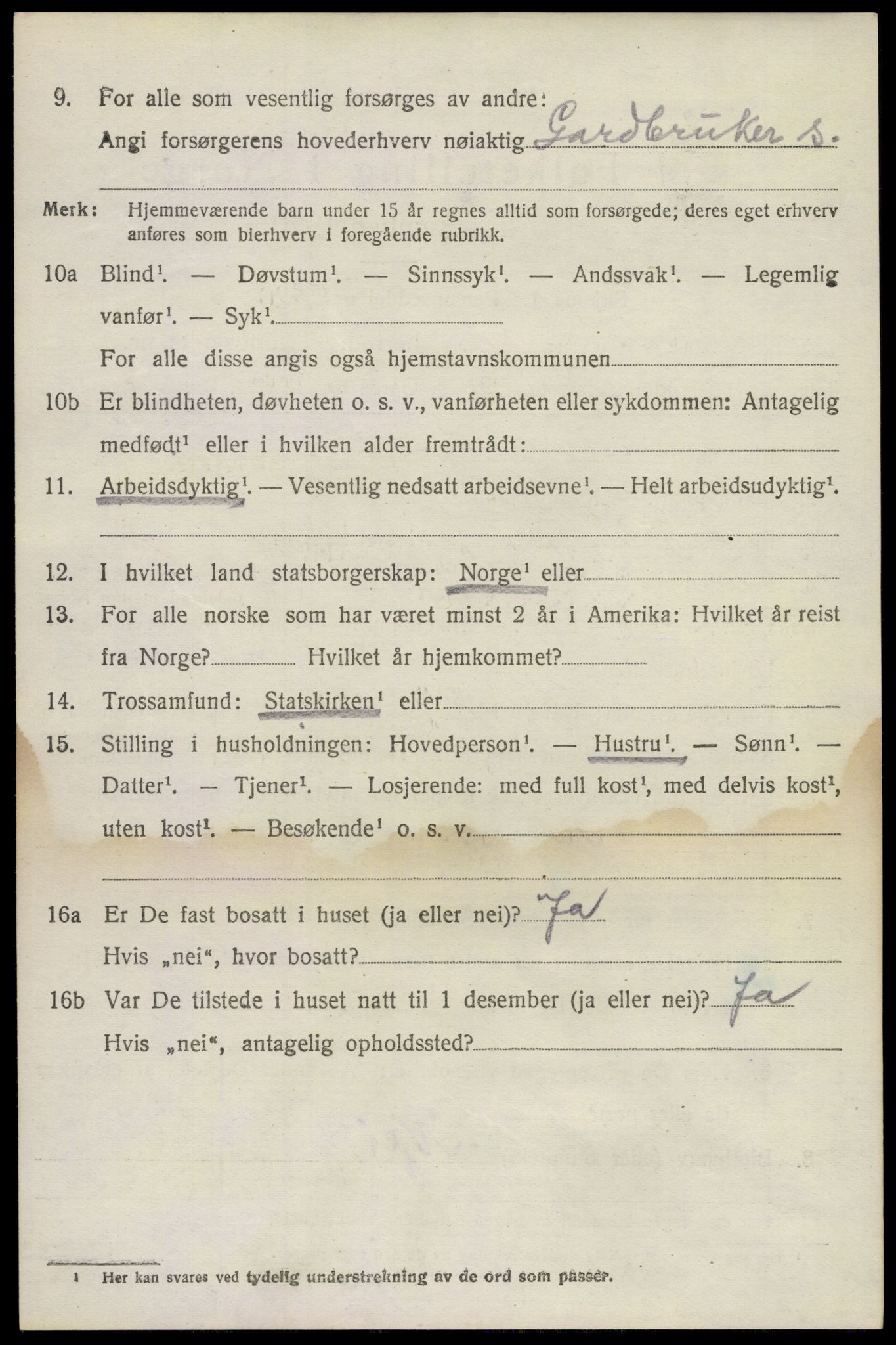 SAKO, 1920 census for Brunlanes, 1920, p. 7138